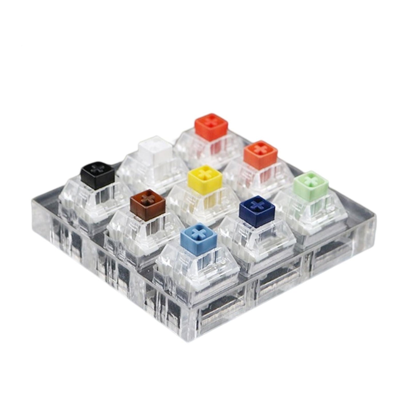Customized DIY Testingclear Keycaps Mechanical Keyboard for Kailh Box 9 keys