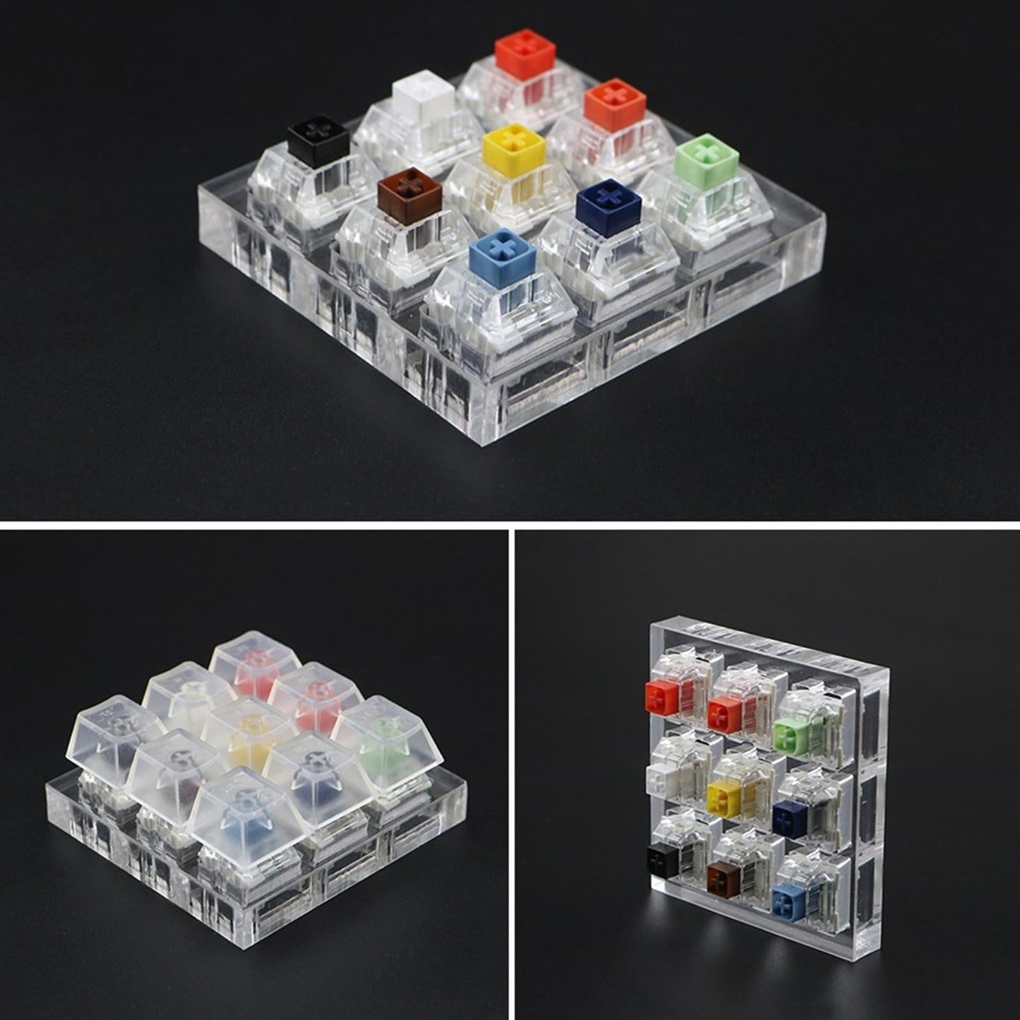 Customized DIY Testingclear Keycaps Mechanical Keyboard for Kailh Box 9 keys