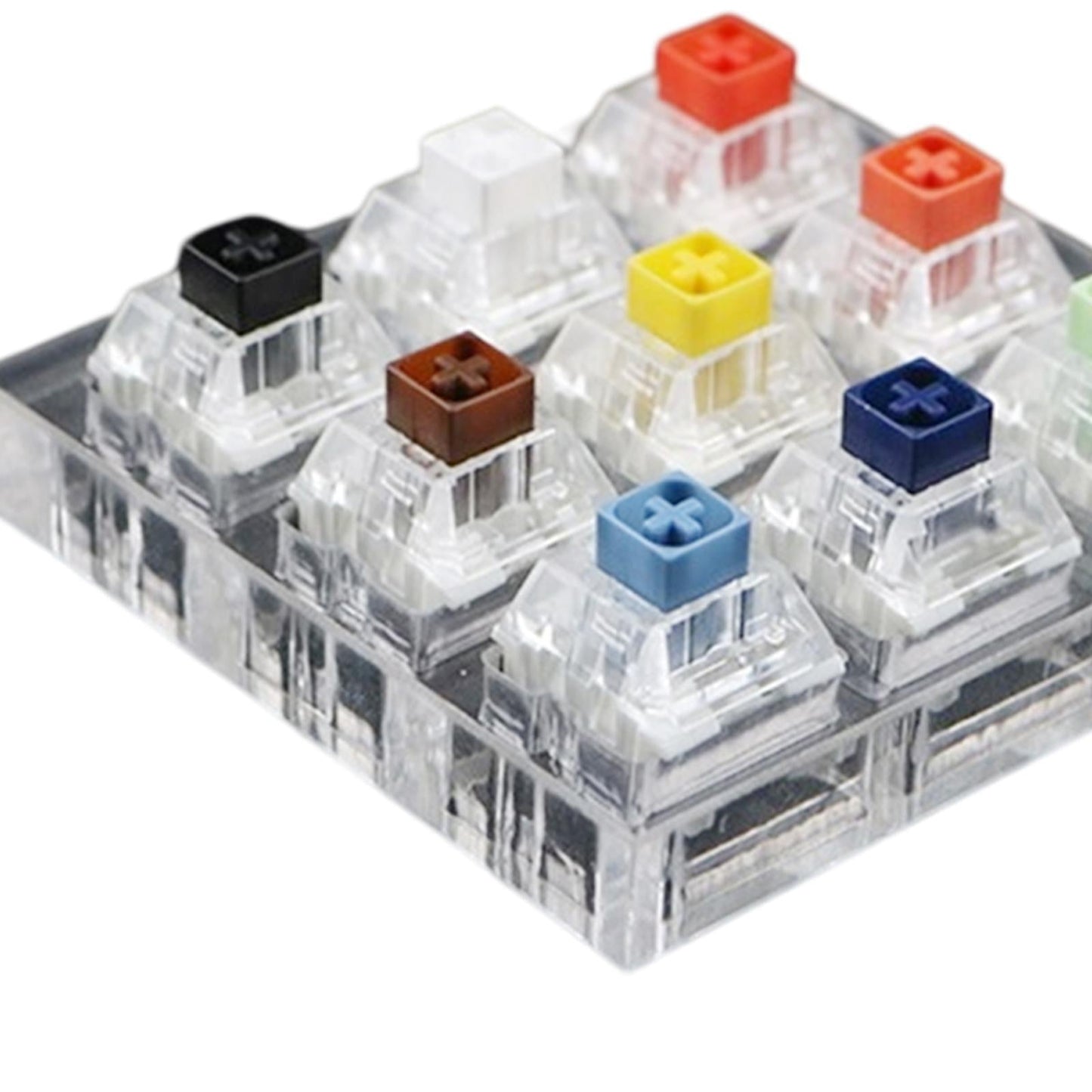 Customized DIY Testingclear Keycaps Mechanical Keyboard for Kailh Box 9 keys