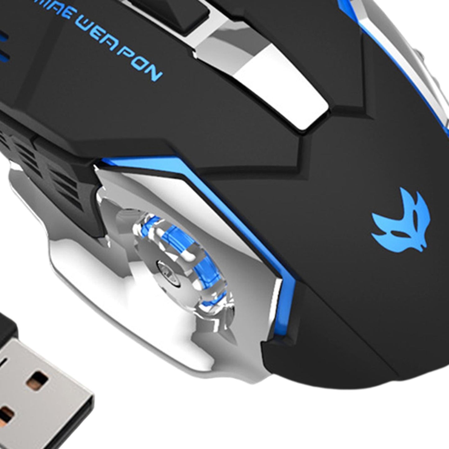 2.4G Wireless Computer Mouse with USB Receiver Portable Black