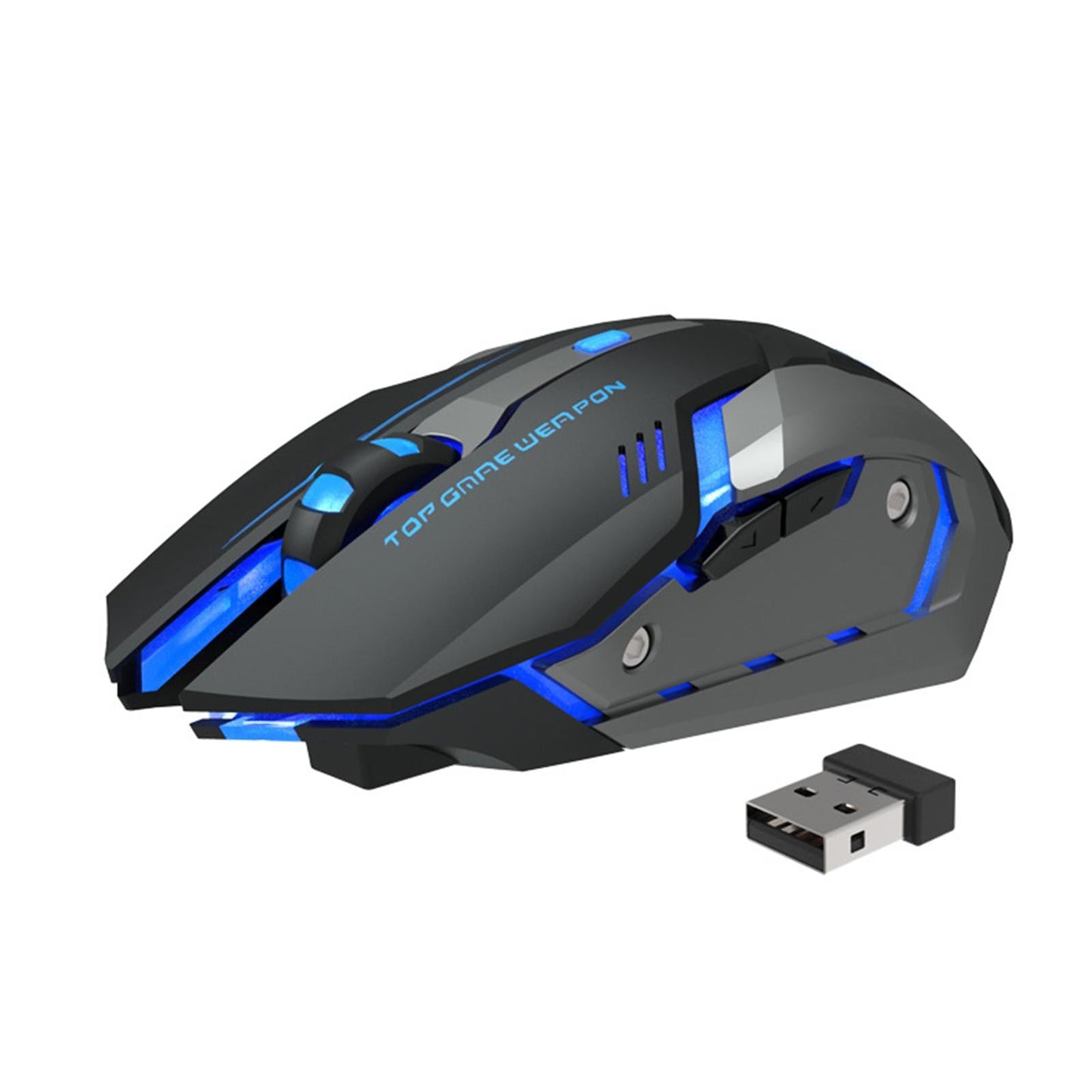 2.4G Wireless Computer Mouse with USB Receiver Portable Black