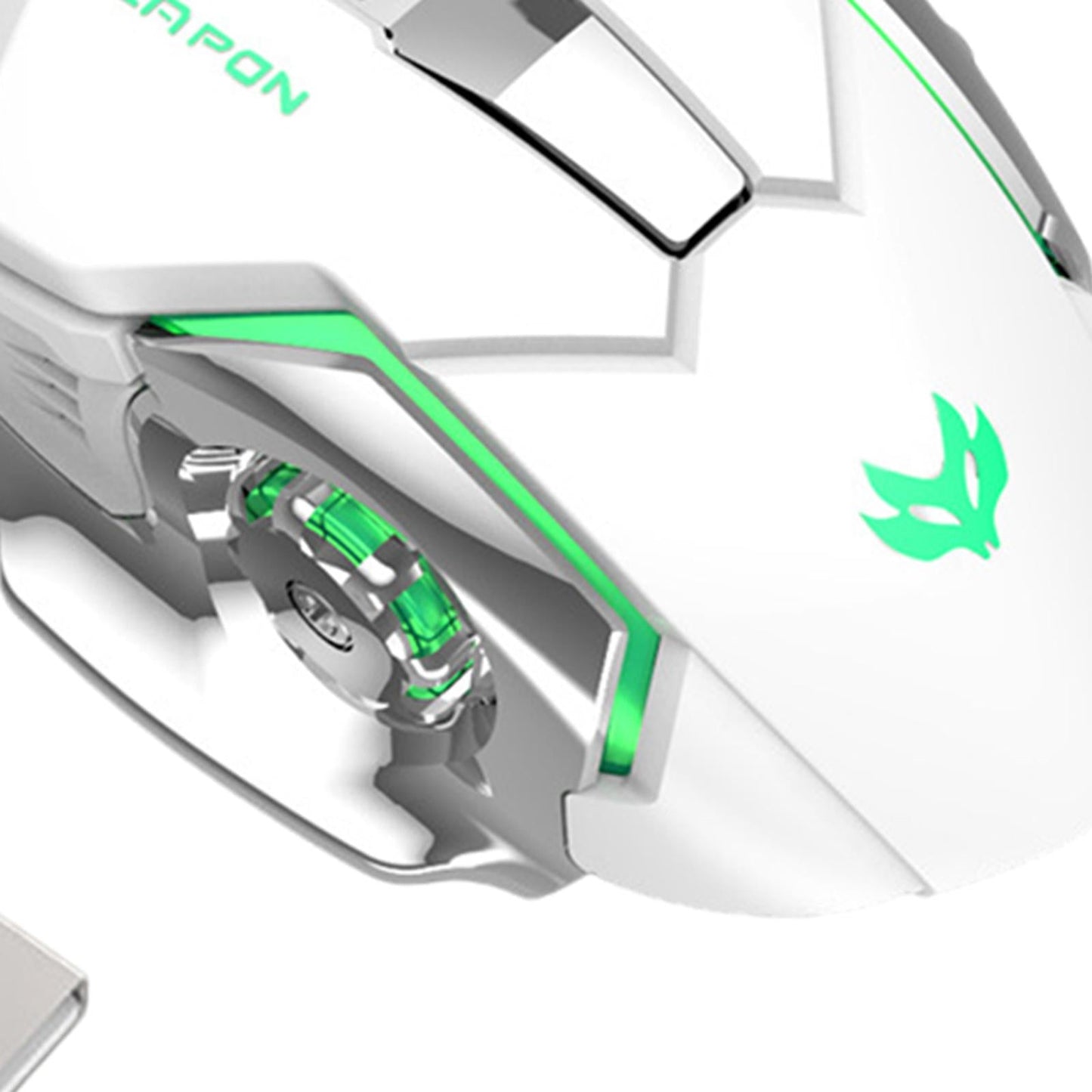 2.4G Wireless Computer Mouse with USB Receiver Portable White