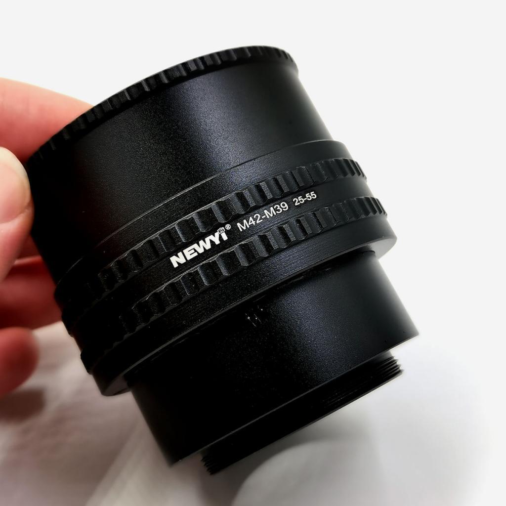 M42-M39 25-55mm Metal Macro Focus Lens Mount Adapter Professional for Camera