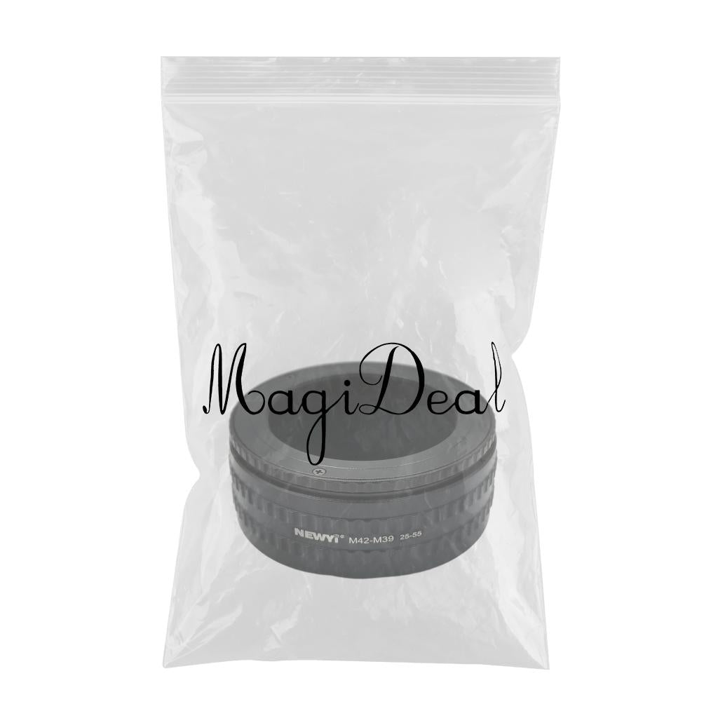 M42-M39 25-55mm Metal Macro Focus Lens Mount Adapter Professional for Camera