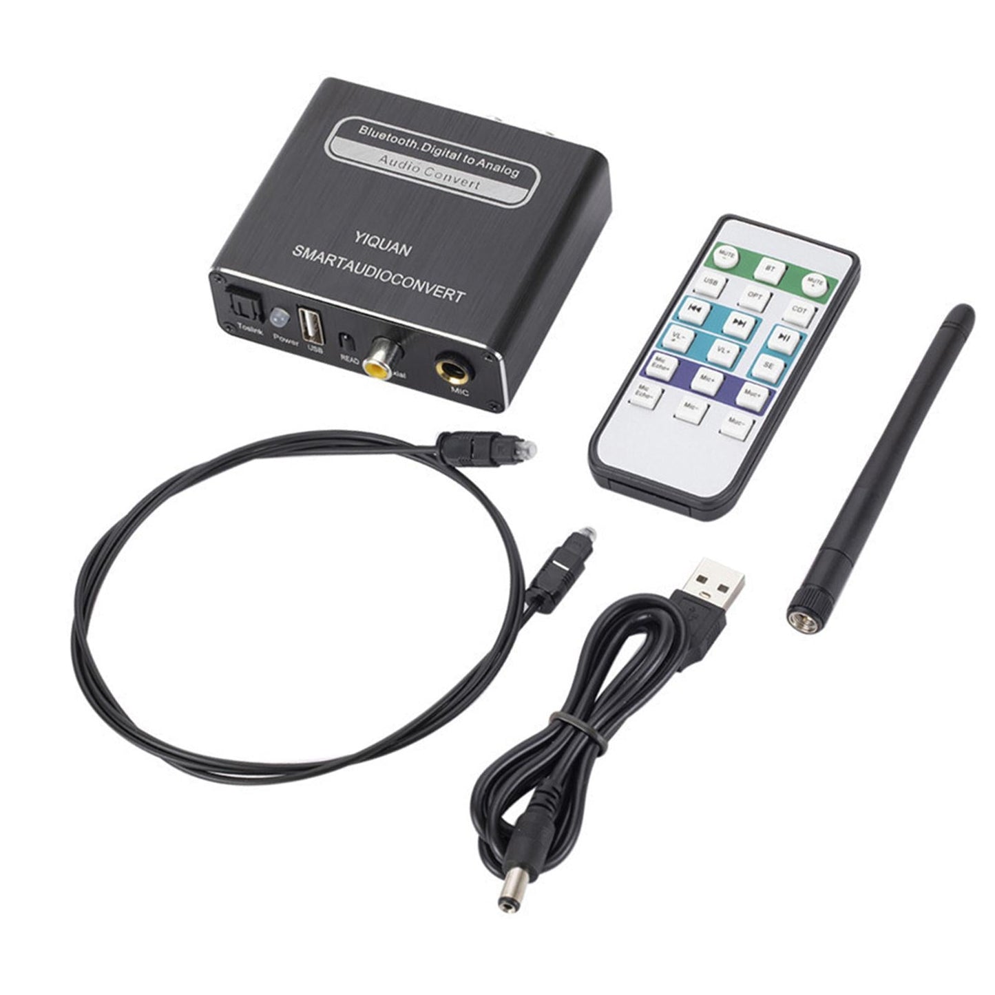 DAC Converter Coaxial U Disk Microphone for Home Theater Active Speakers