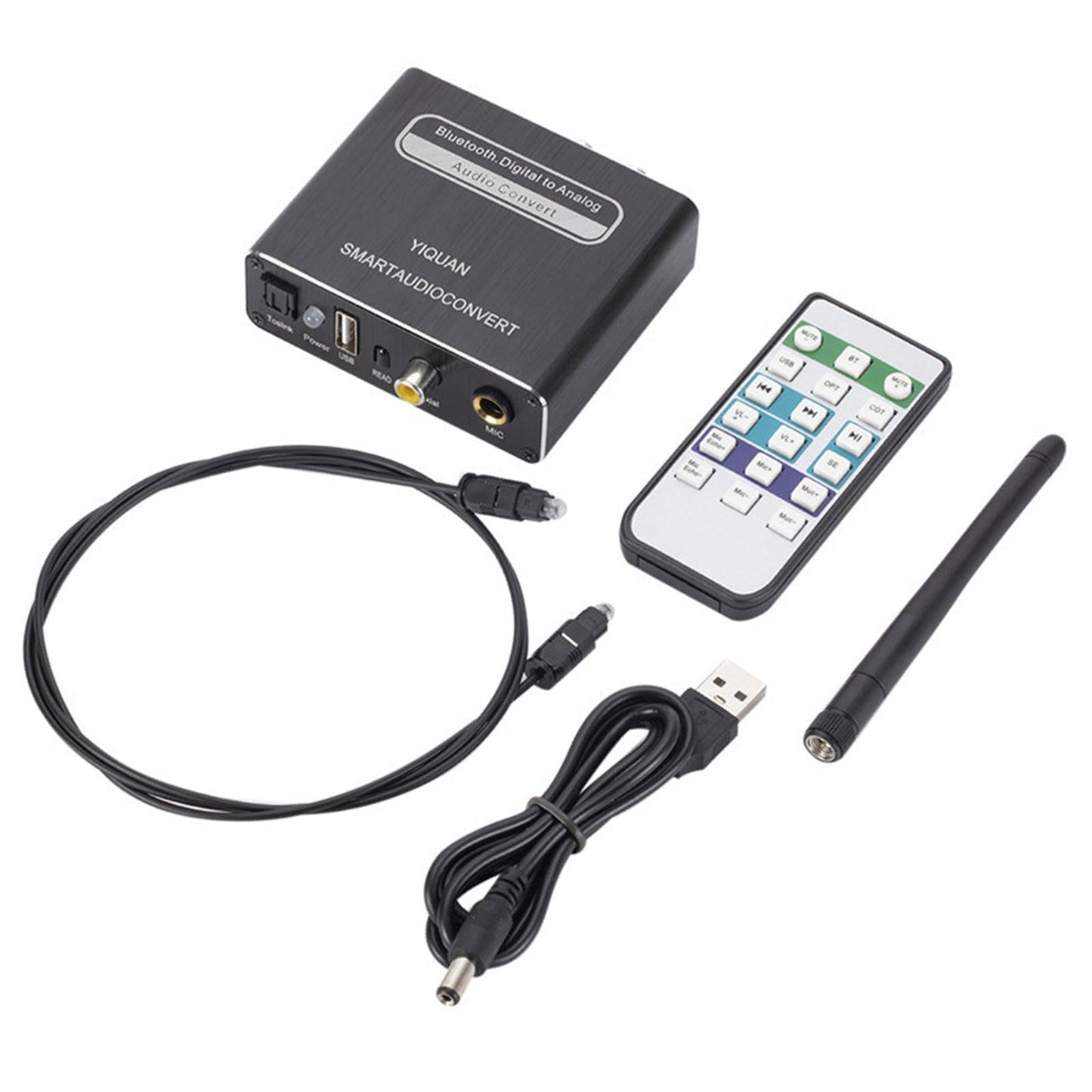 DAC Converter Coaxial U Disk Microphone for Home Theater Active Speakers