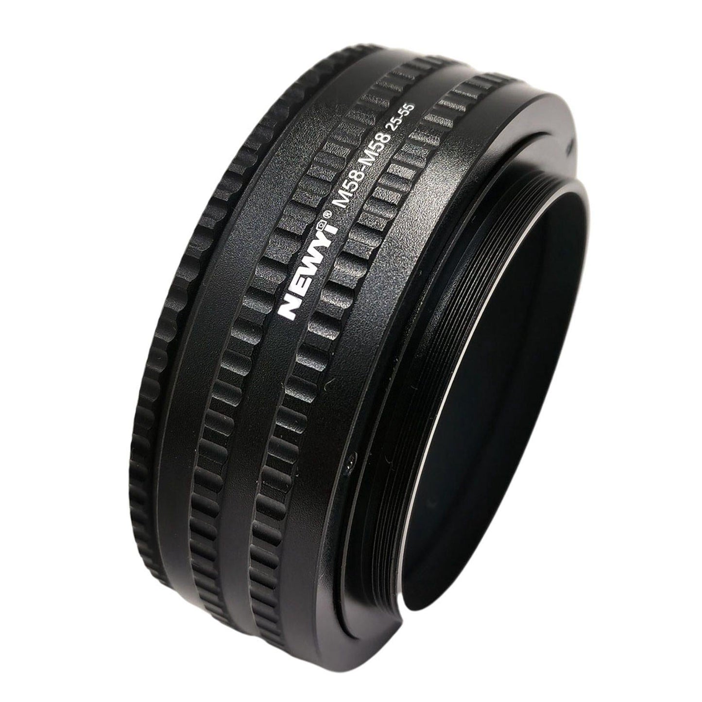 M58-M58 Focusing Helicoid Adapter Adjustable for Cameras Black 25 to 55 mm