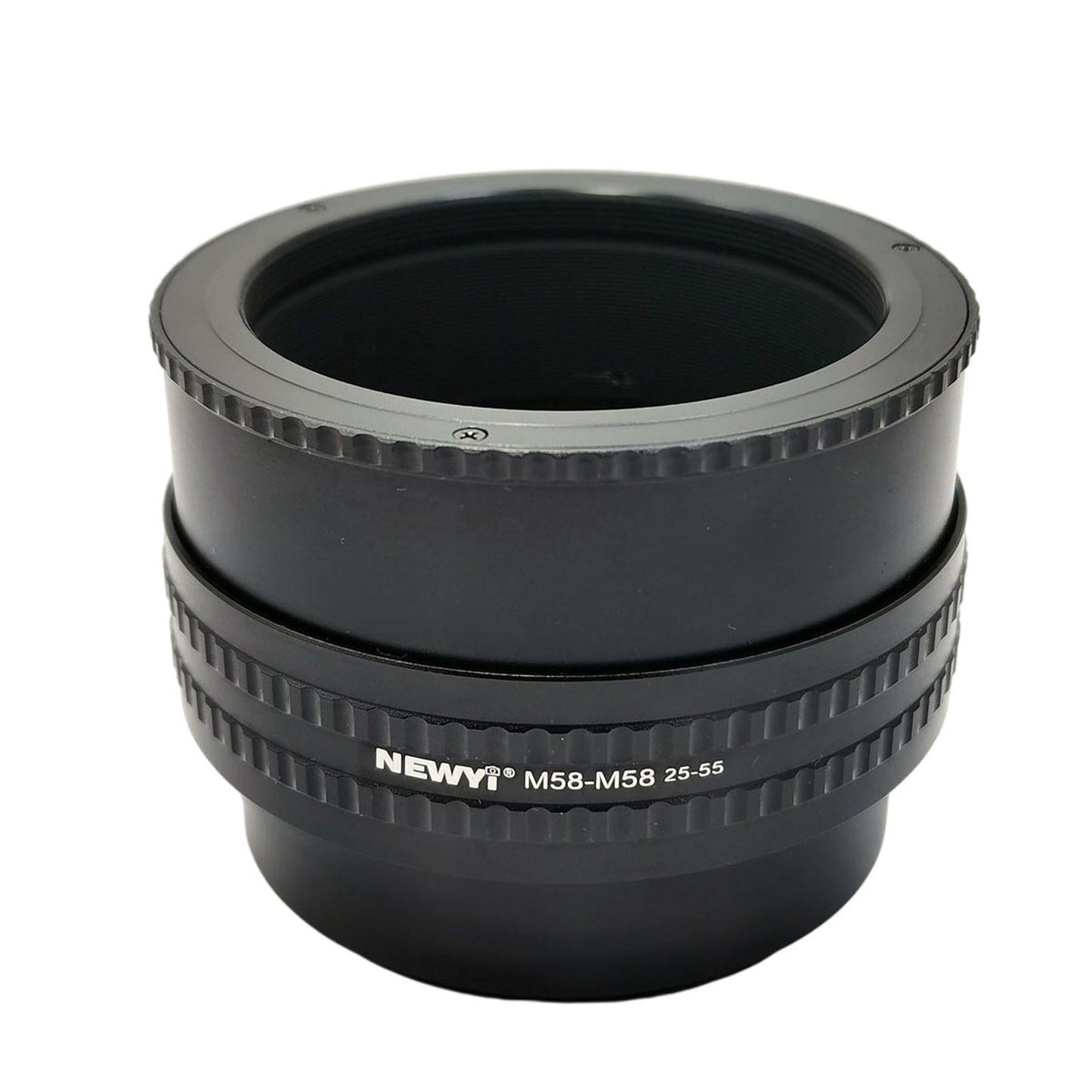 M58-M58 Focusing Helicoid Adapter Adjustable for Cameras Black 25 to 55 mm