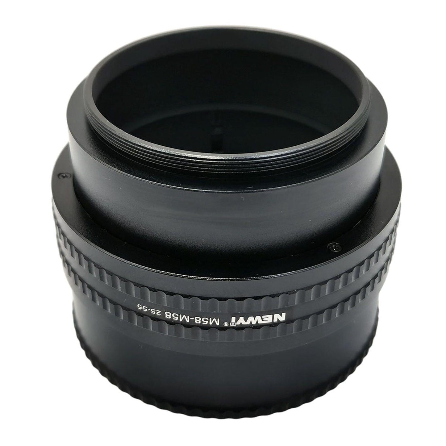 M58-M58 Focusing Helicoid Adapter Adjustable for Cameras Black 25 to 55 mm