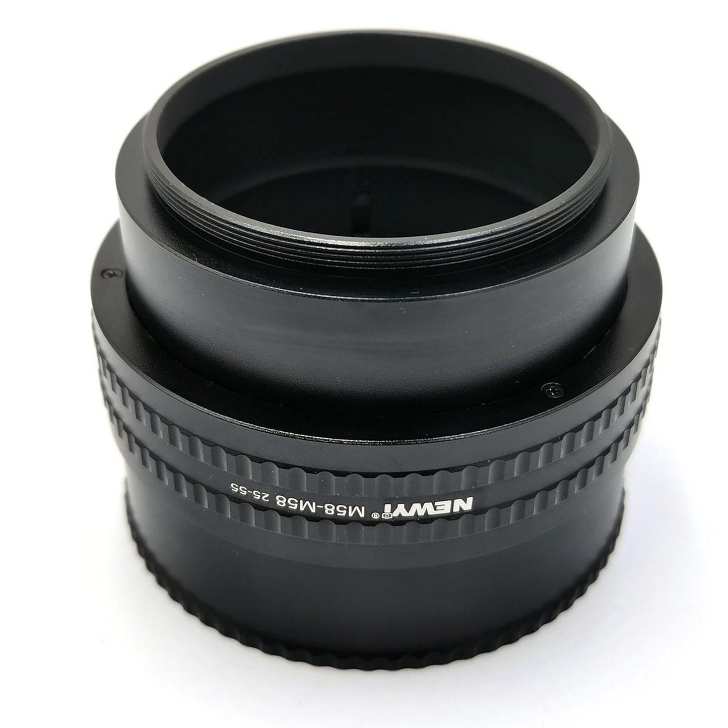 M58-M58 Focusing Helicoid Adapter Adjustable for Cameras Black 25 to 55 mm