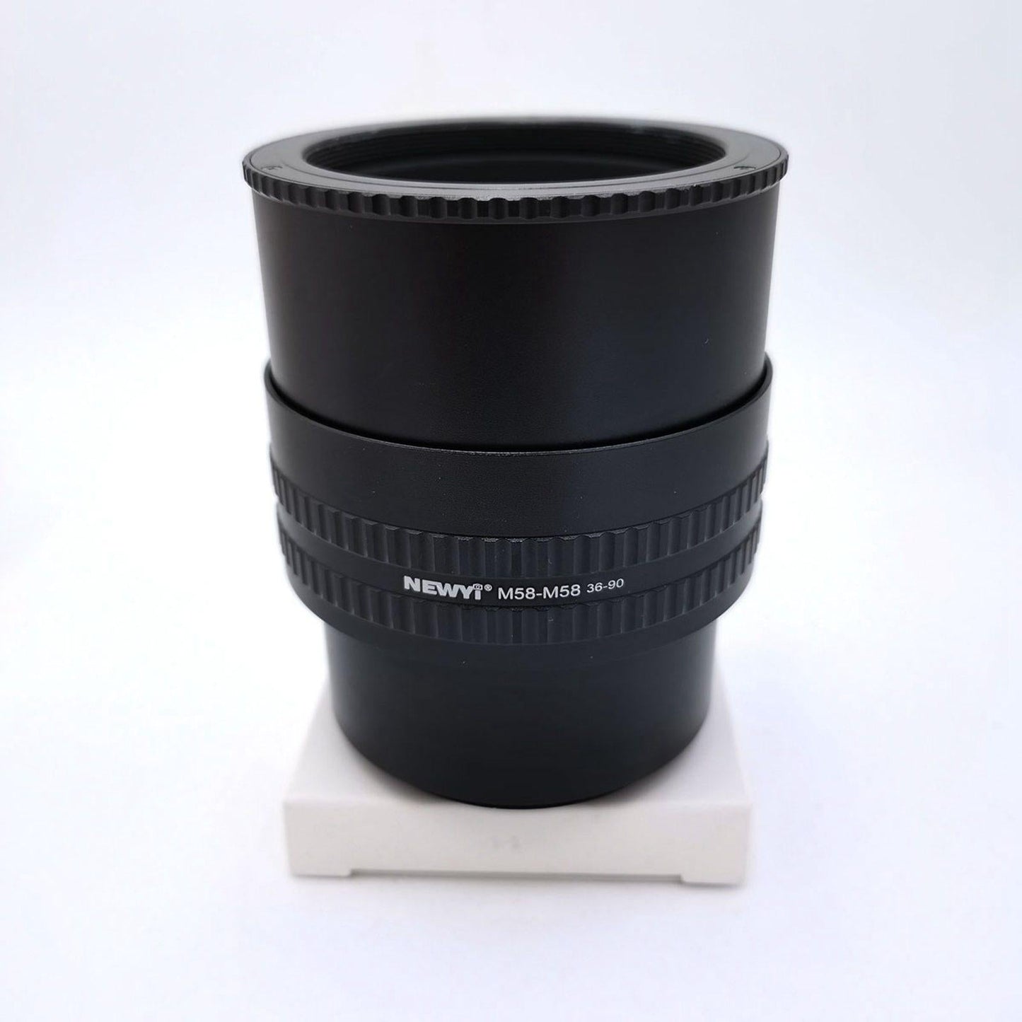 M58-M58 Focusing Helicoid Adapter Adjustable for Cameras Black 36 to 90 mm