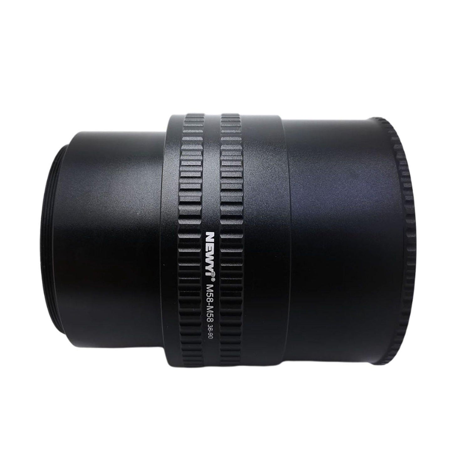 M58-M58 Focusing Helicoid Adapter Adjustable for Cameras Black 36 to 90 mm