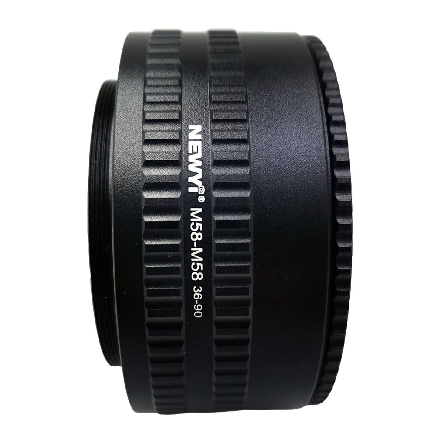M58-M58 Focusing Helicoid Adapter Adjustable for Cameras Black 36 to 90 mm