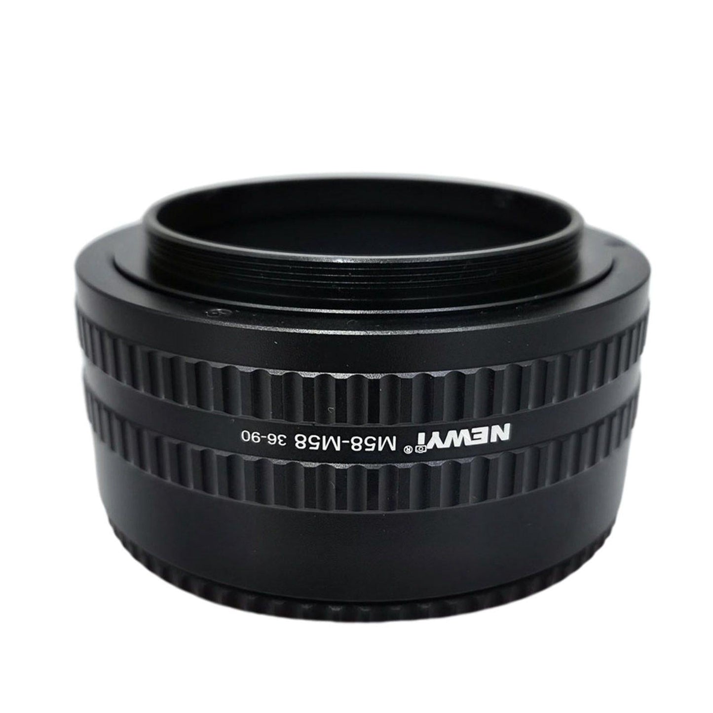 M58-M58 Focusing Helicoid Adapter Adjustable for Cameras Black 36 to 90 mm