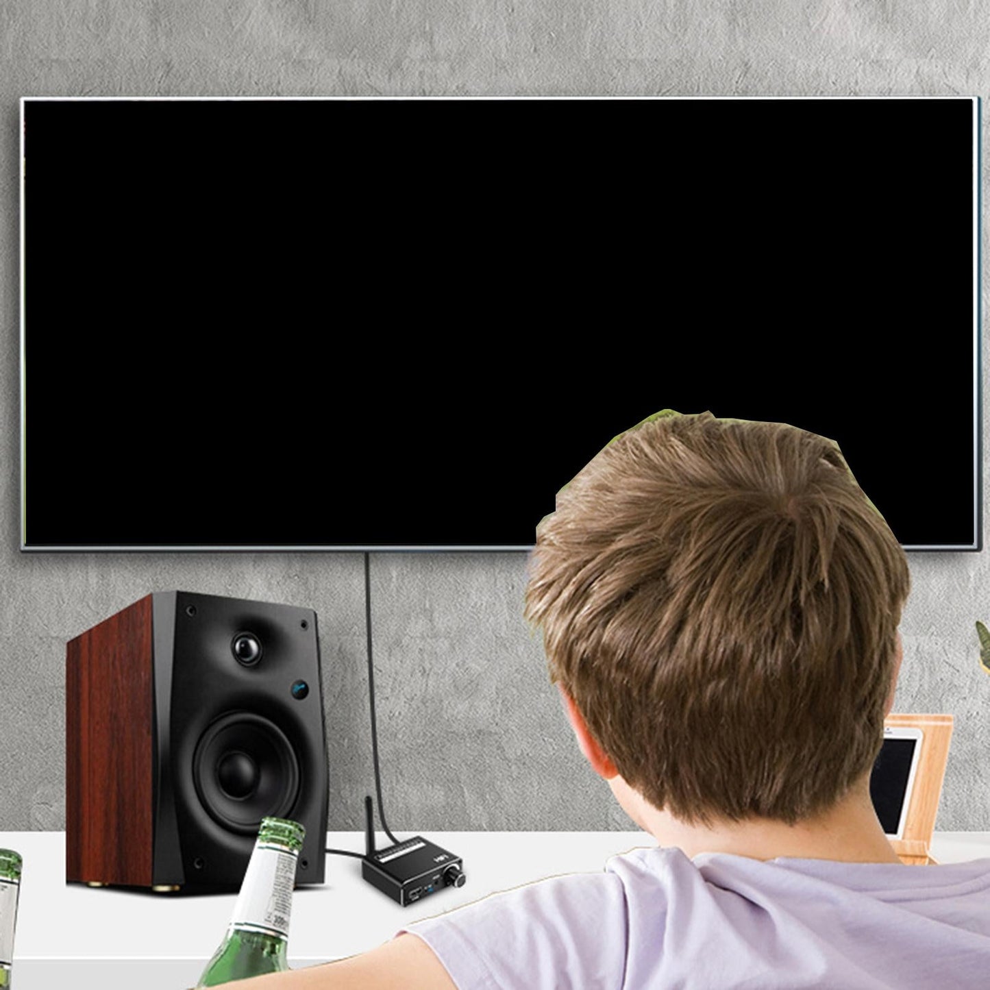 3IN1 Bluetooth 5.0 USB AUX Coaxial Player Digital to Analog Converter 3.5mm