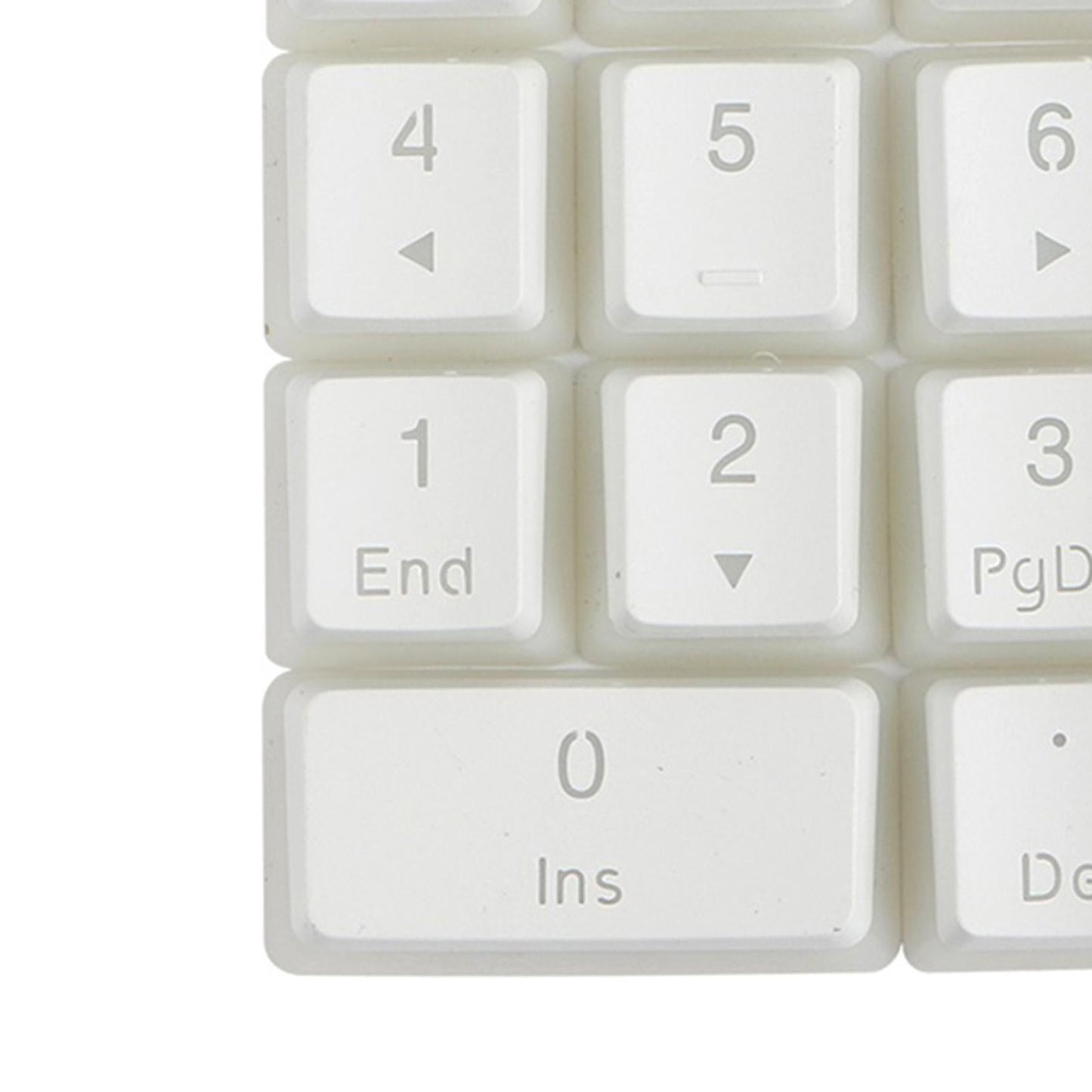 Mechanical Keyboard Numeric Keycaps Layout Dustproof Waterproof Office 21Key for OEM White