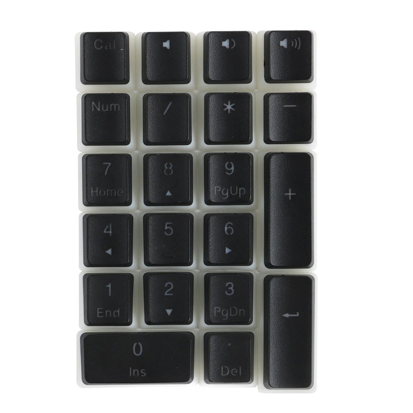 Mechanical Keyboard Numeric Keycaps Layout Dustproof Waterproof Office 21Key for OEM Black