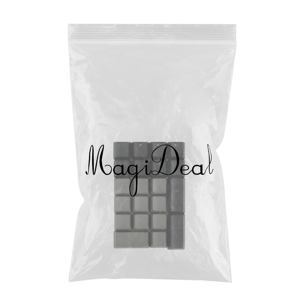 Mechanical Keyboard Numeric Keycaps Layout Dustproof Waterproof Office 21Key for OEM Gray Black