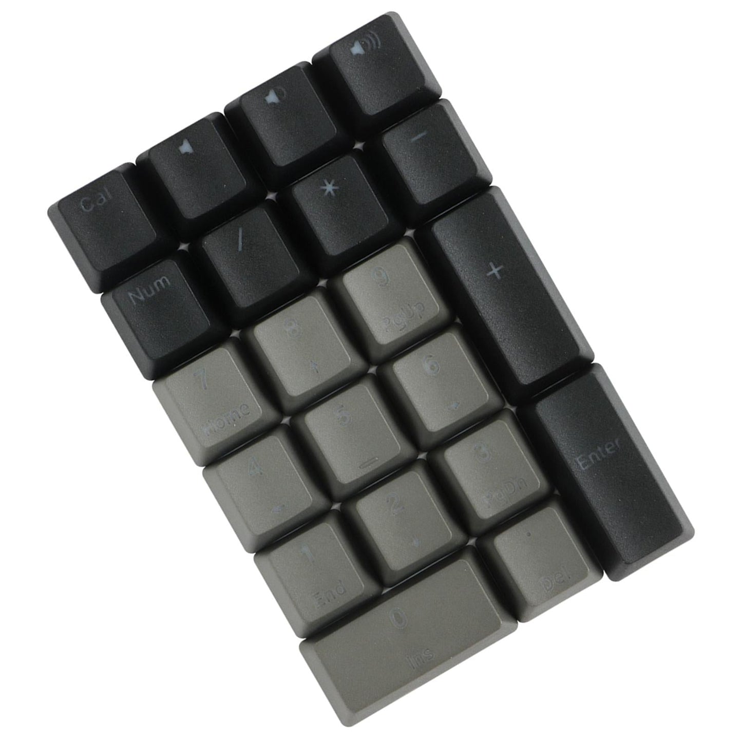 Mechanical Keyboard Numeric Keycaps Layout Dustproof Waterproof Office 21Key for OEM Gray Black