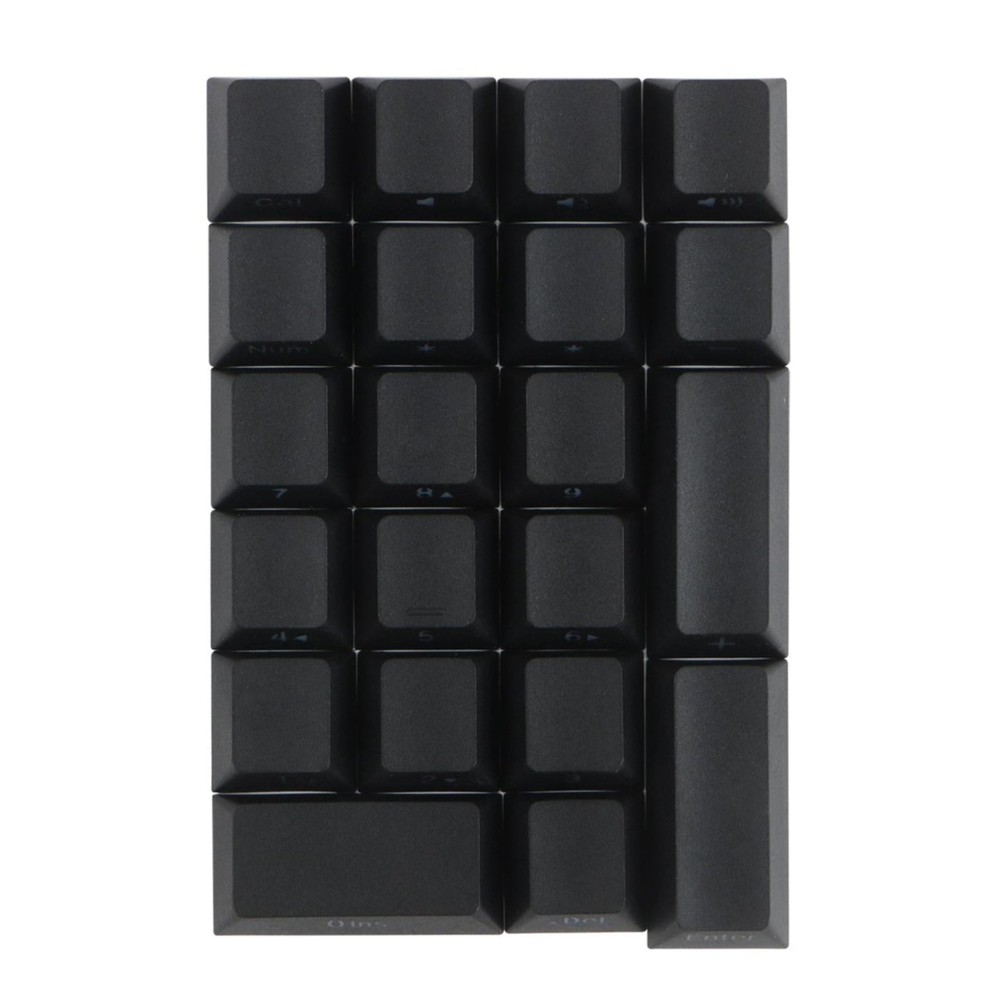 Mechanical Keyboard Numeric Keycaps Layout Dustproof Waterproof Office 21Key for Cherry Black Side Font