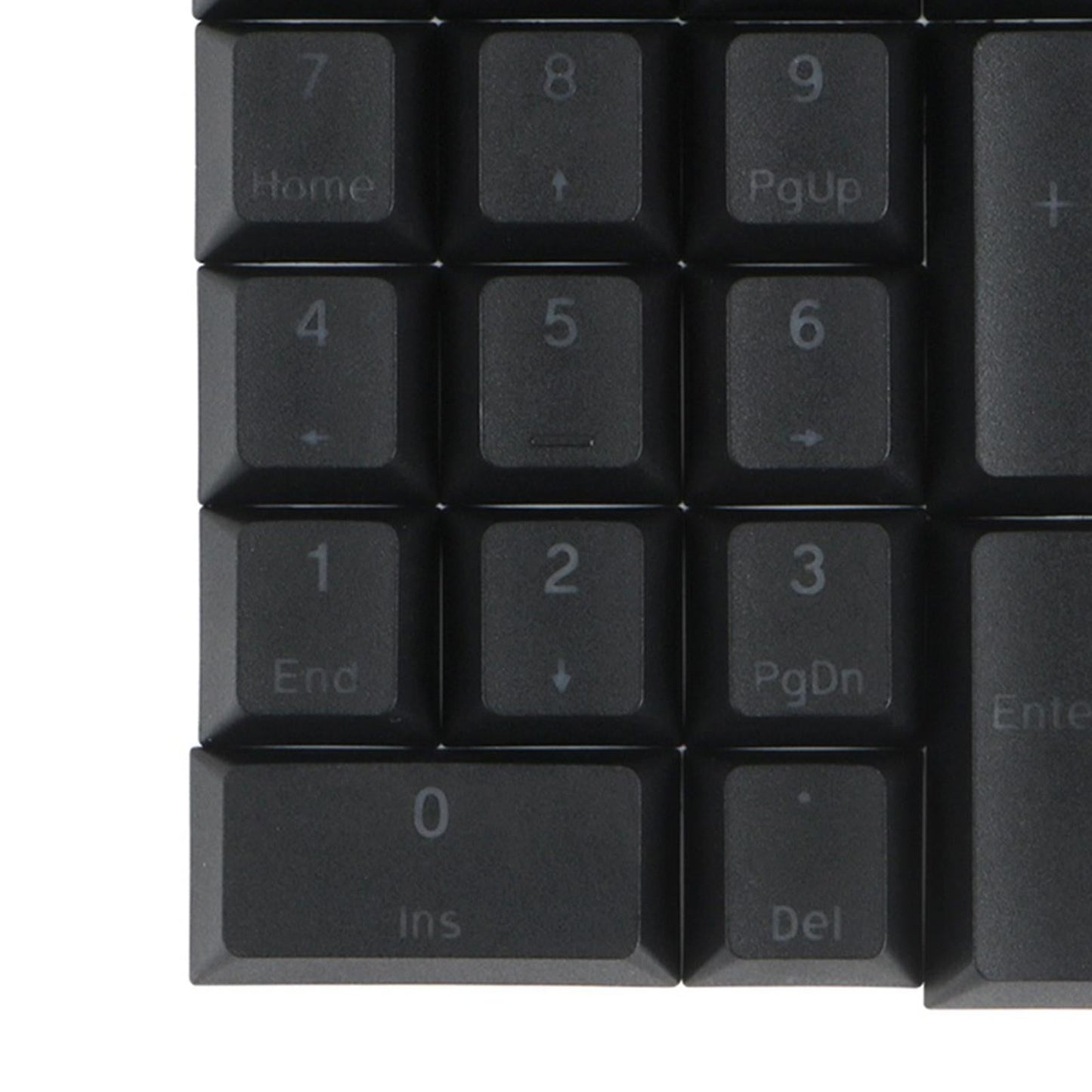 Mechanical Keyboard Numeric Keycaps Layout Dustproof Waterproof Office 21Key for Cherry Black Front Font