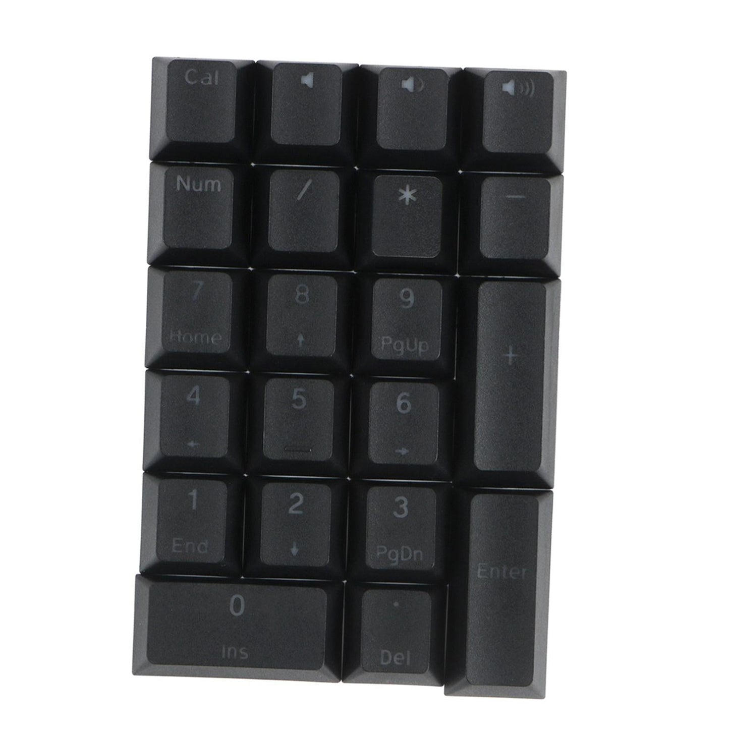 Mechanical Keyboard Numeric Keycaps Layout Dustproof Waterproof Office 21Key for Cherry Black Front Font