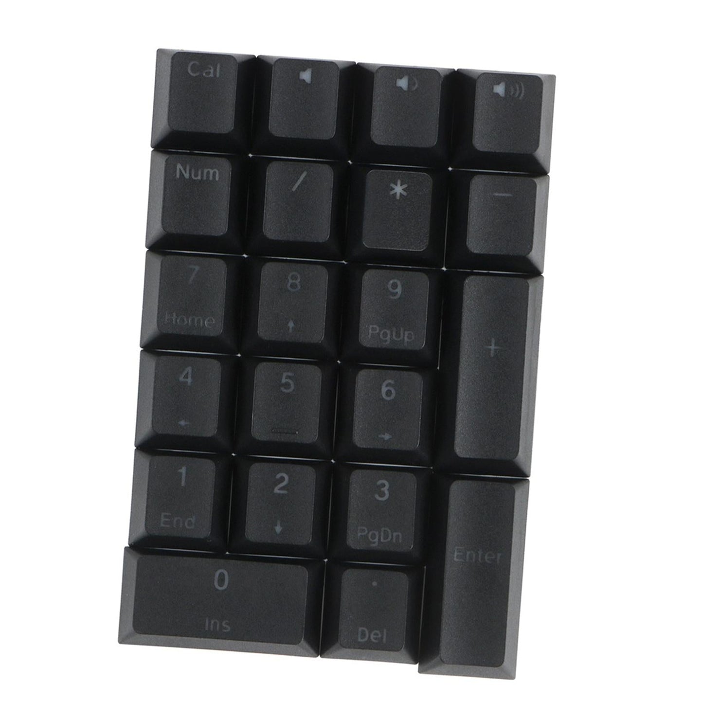 Mechanical Keyboard Numeric Keycaps Layout Dustproof Waterproof Office 21Key for Cherry Black Front Font