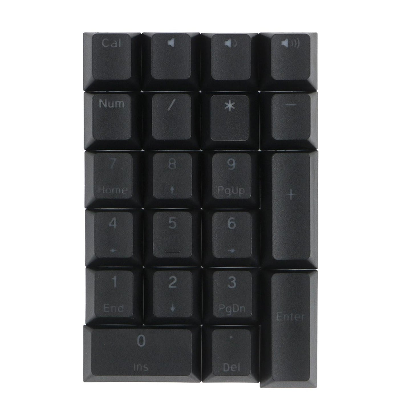 Mechanical Keyboard Numeric Keycaps Layout Dustproof Waterproof Office 21Key for Cherry Black Front Font