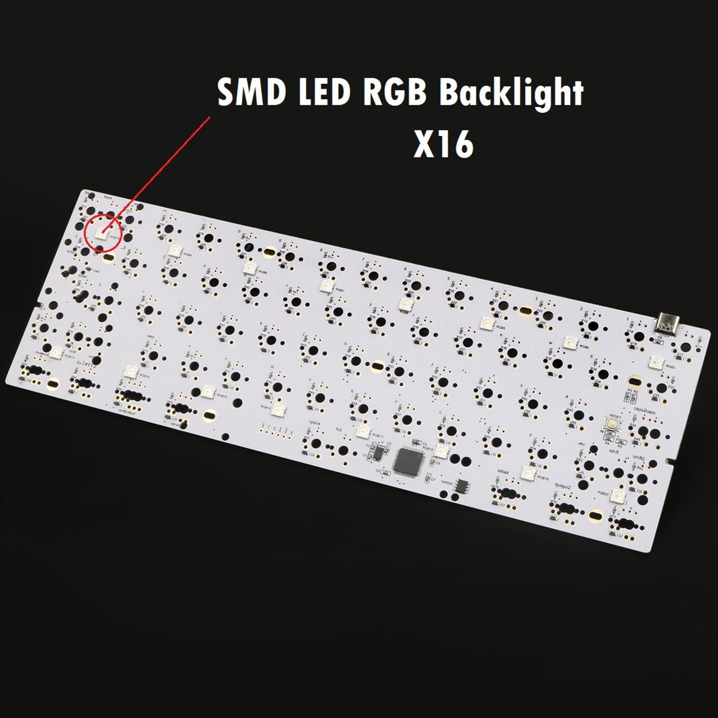 RGB PCB Circuit Board GH60 60% Type-C for XD60 64 68 CHERRY MX Switches