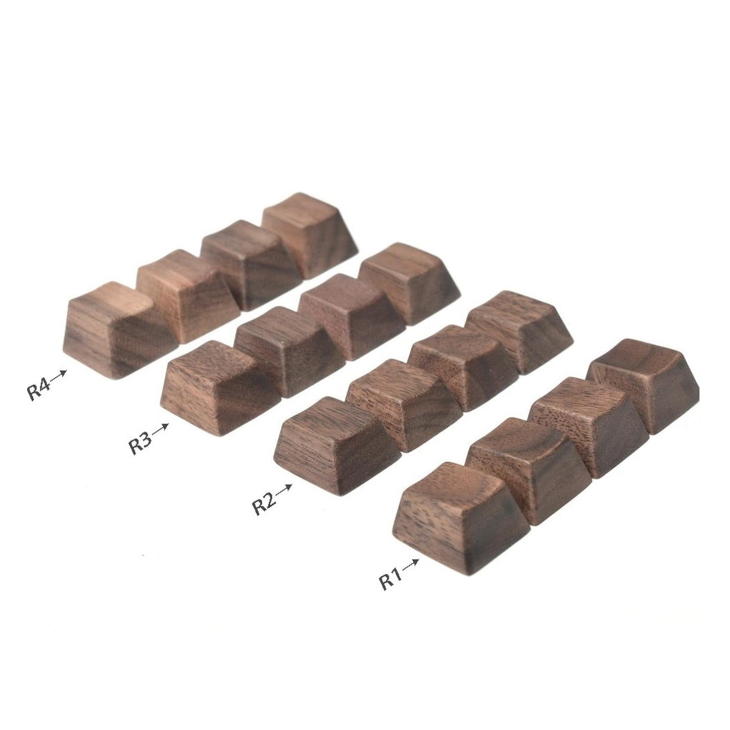 Handmade Black Walnut Wooden Keycap for Cherry MX Keyboard R4