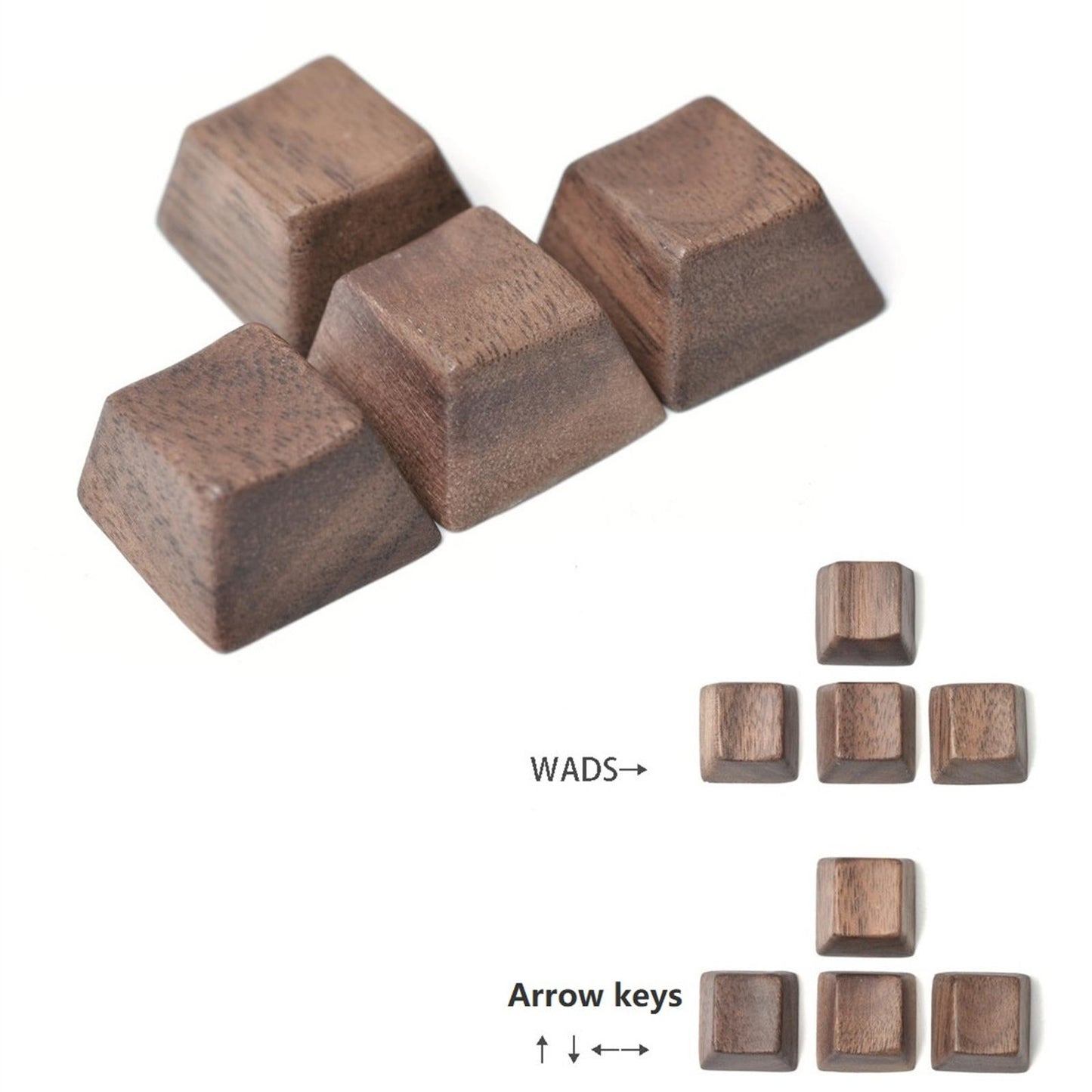 Handmade Black Walnut Wooden Keycap for Cherry MX Keyboard 6.25Uspacebar