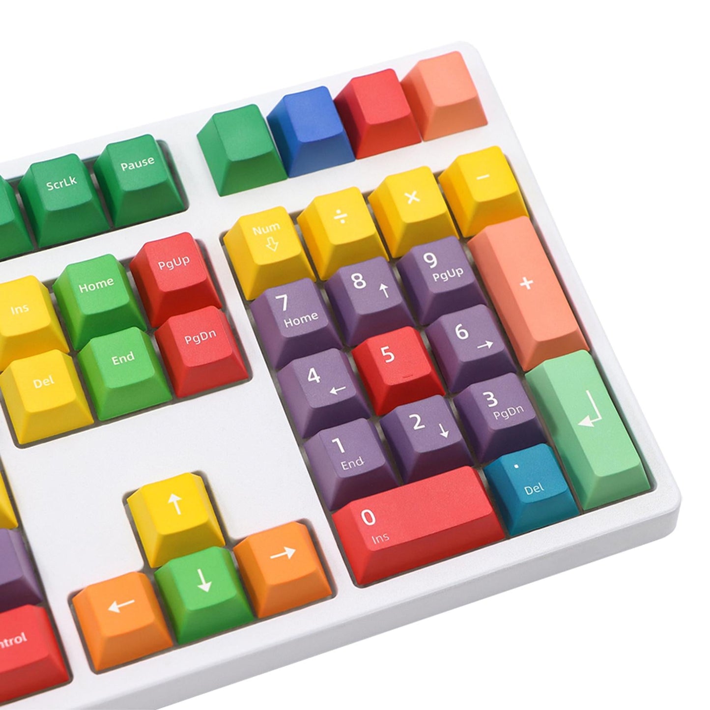 112 Keys PBT Colorful Keycaps Switches for Cherry MX Keys Only Keycaps