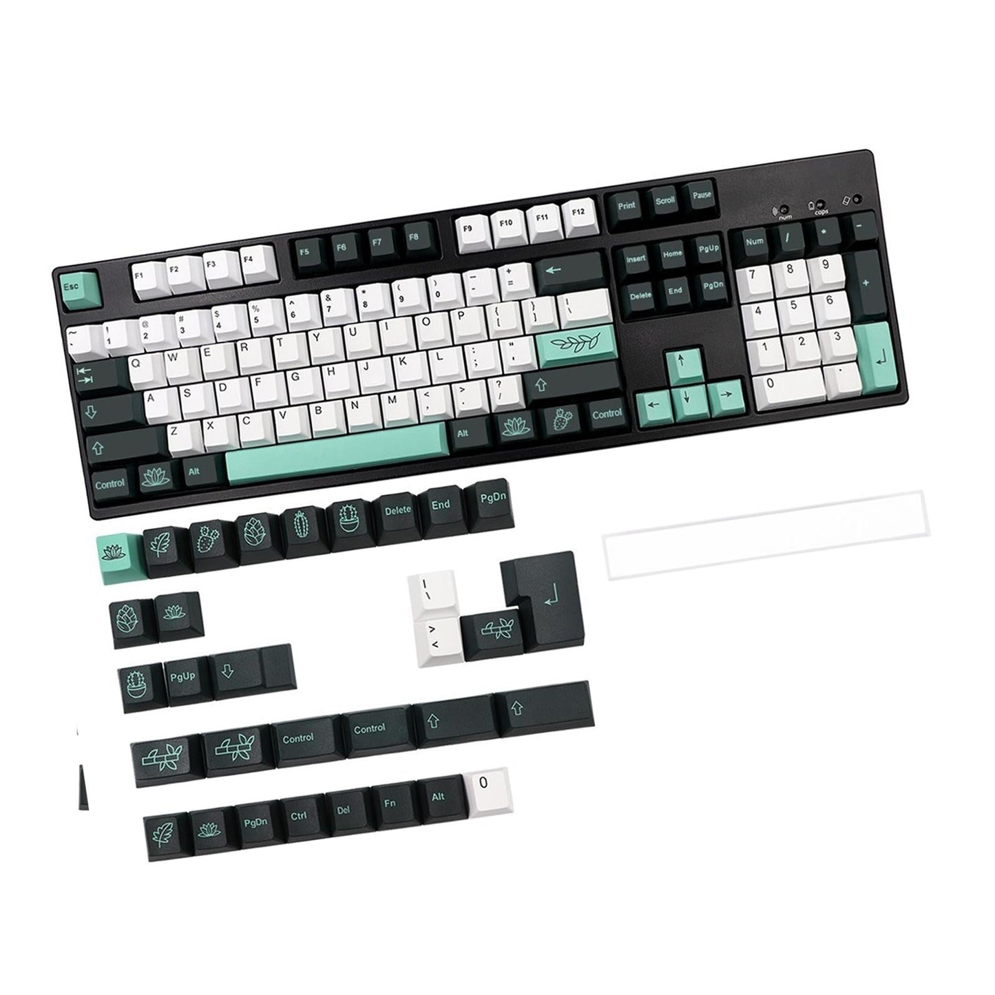 137 Keys Garden Theme Keycaps Accessories for Cherry MX 68 104 Keys Gaming