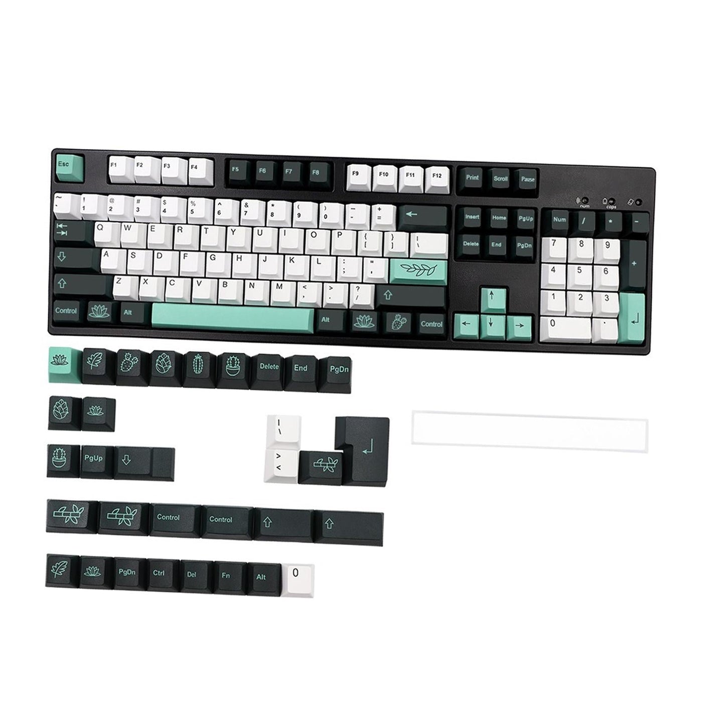 137 Keys Garden Theme Keycaps Accessories for Cherry MX 68 104 Keys Gaming
