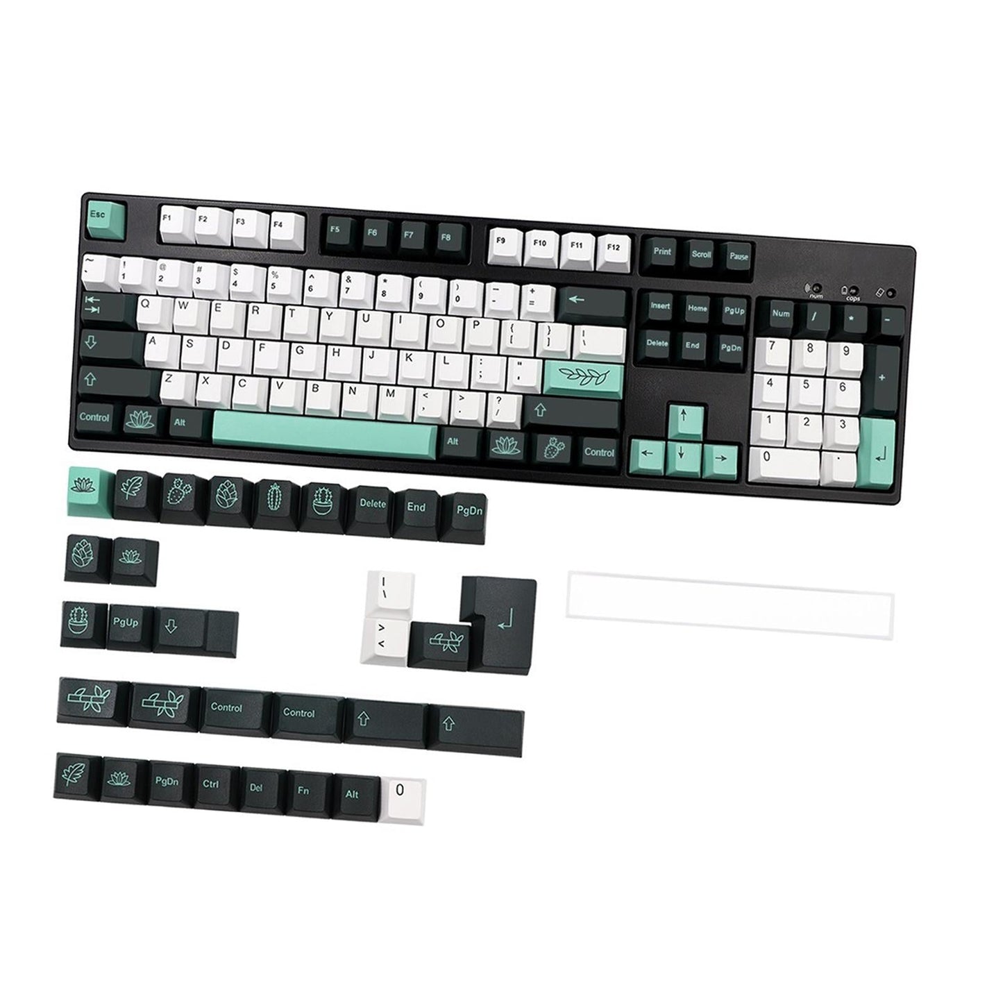 137 Keys Garden Theme Keycaps Accessories for Cherry MX 68 104 Keys Gaming