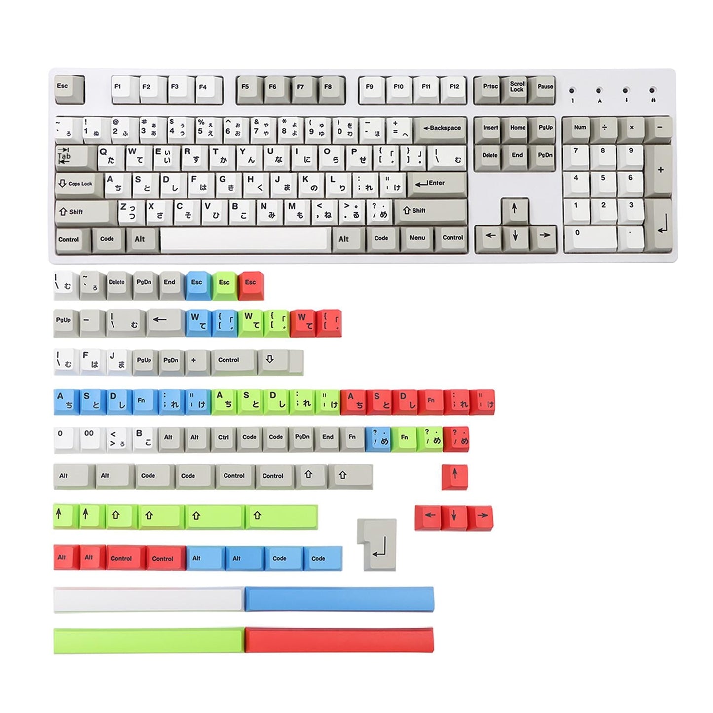 Keycaps Comfortable Exquisite 194 Keys for CHERRY MX Switch Spare Parts