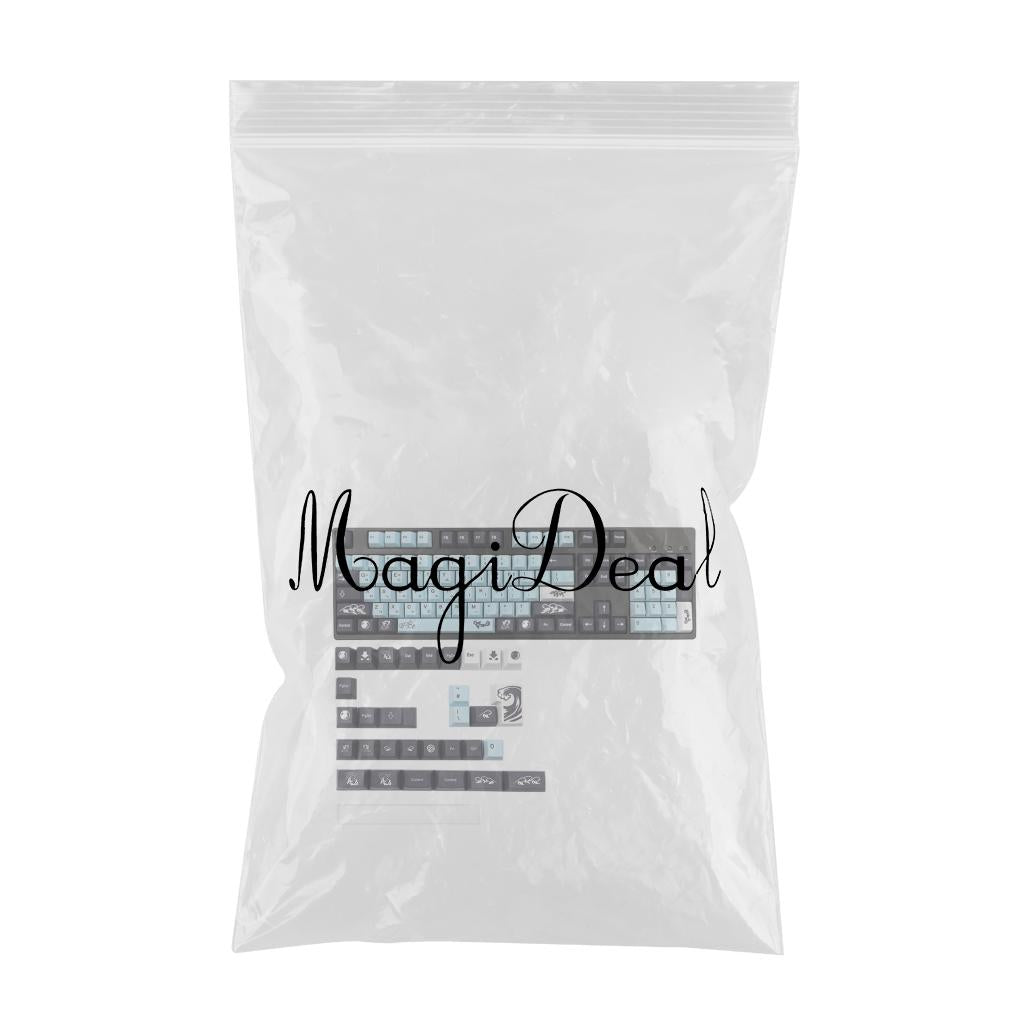 PBT Keycaps DIY Set for Most Gaming Mechanical Keyboards 136 Keys Korean