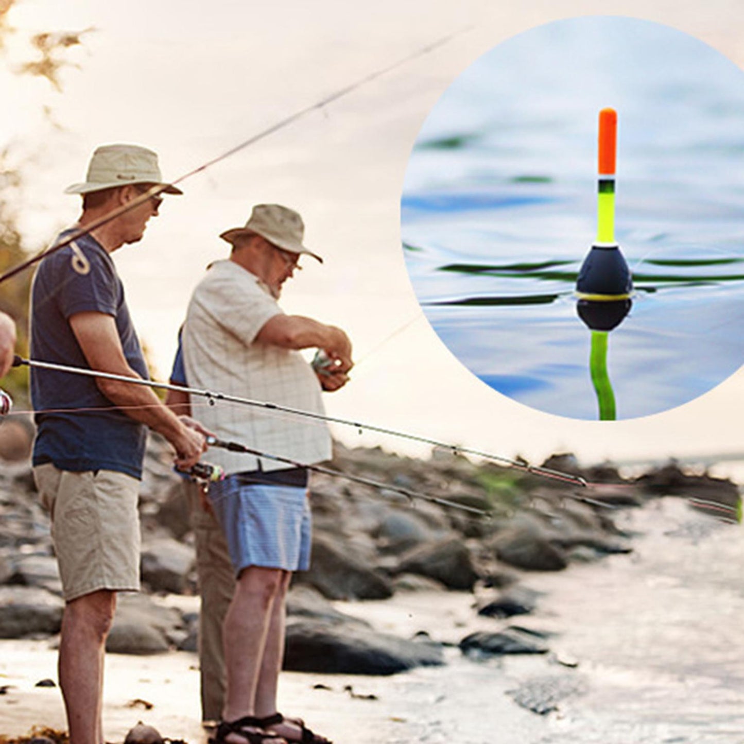 Fishing Telescope Glasses High-Definition Easy to Adjust Hand-Free Set C