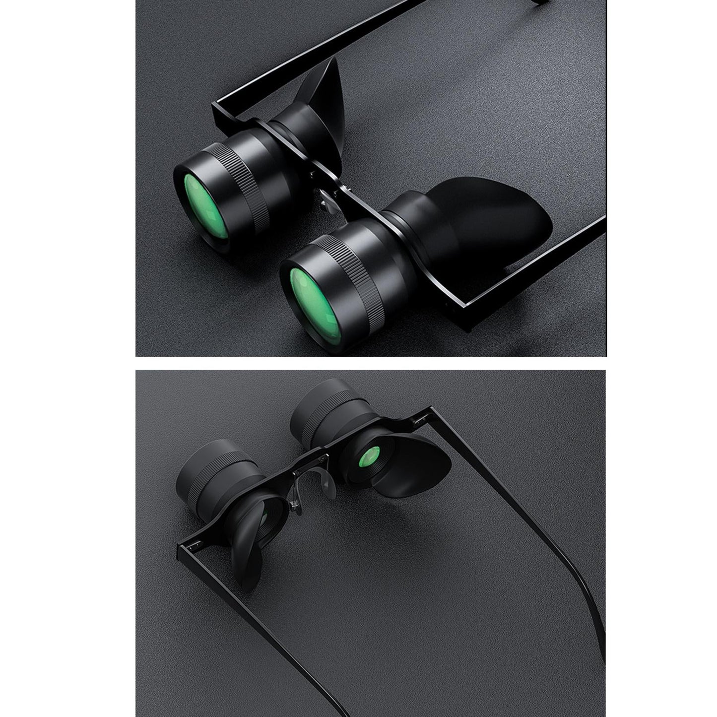 Fishing Telescope Glasses High-Definition Easy to Adjust Hand-Free Set E