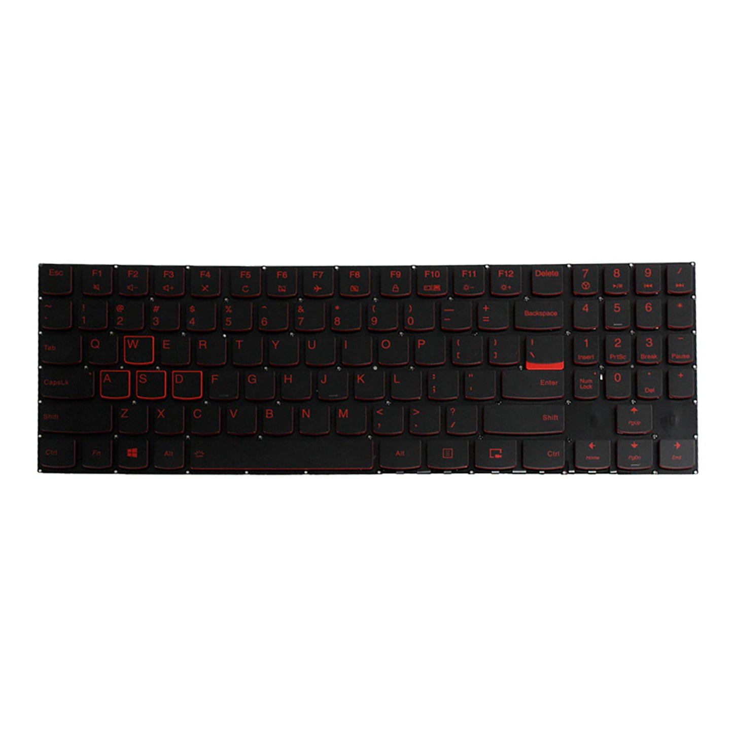 US Layout Laptop Keyboard Red Backlit Fits for Y520-15IKBA 15IKBM 15IKBN