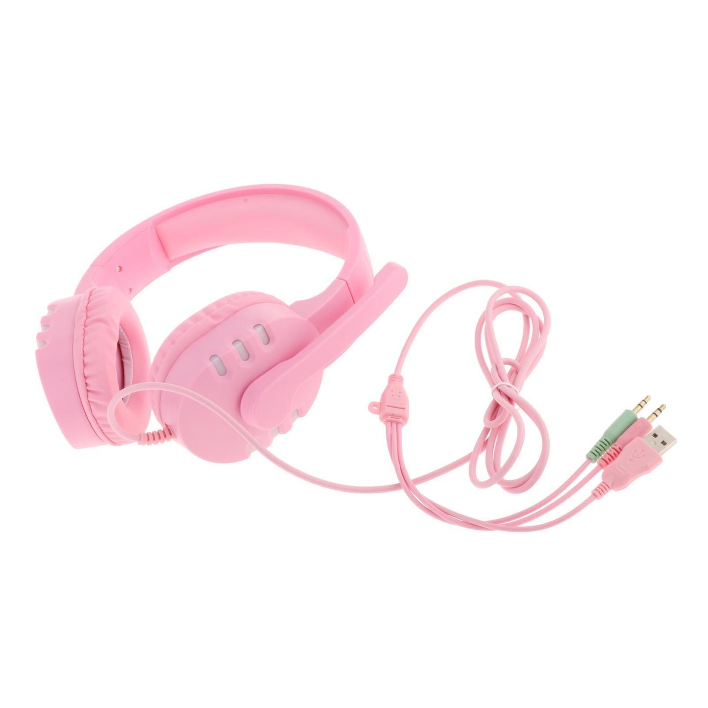 Gaming Keyboard Combo Programmable Mouse 4 in 1 for Computer Gamer Pink