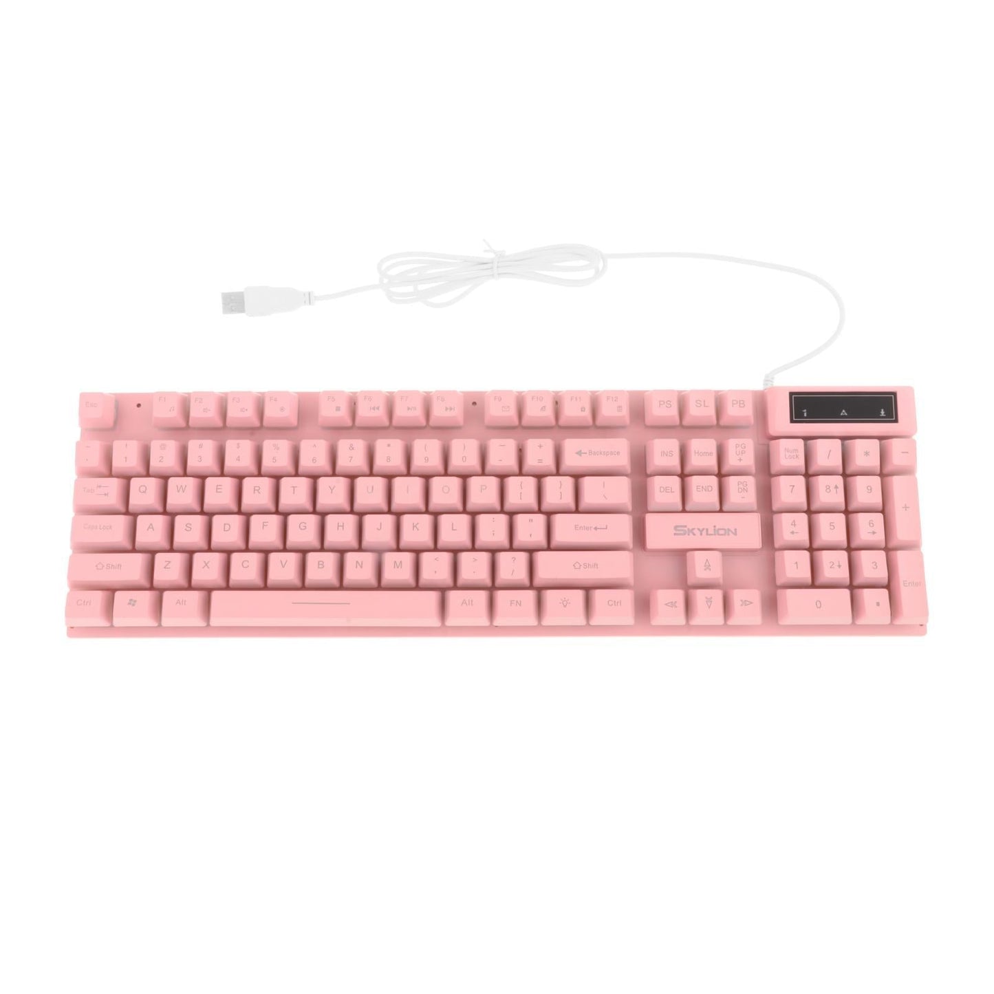 Gaming Keyboard Combo Programmable Mouse 4 in 1 for Computer Gamer Pink