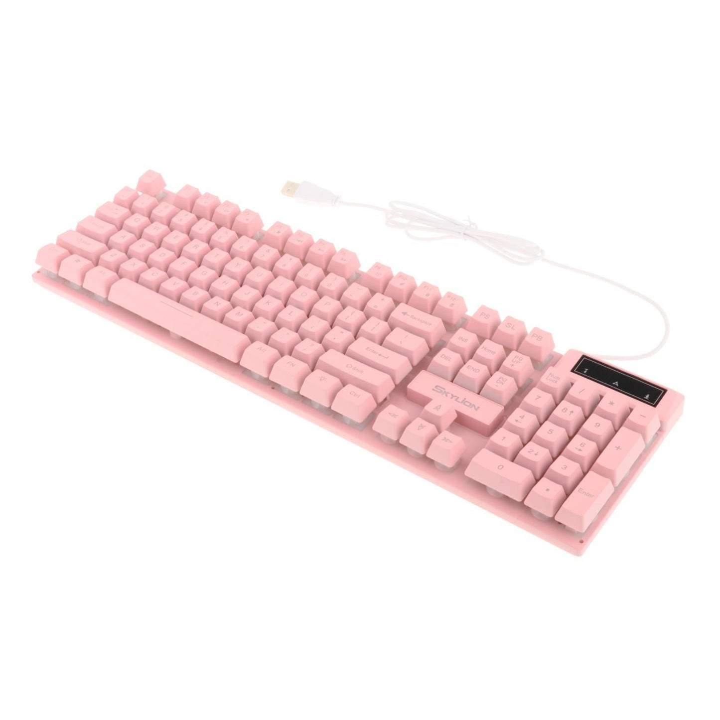Gaming Keyboard Combo Programmable Mouse 4 in 1 for Computer Gamer Pink