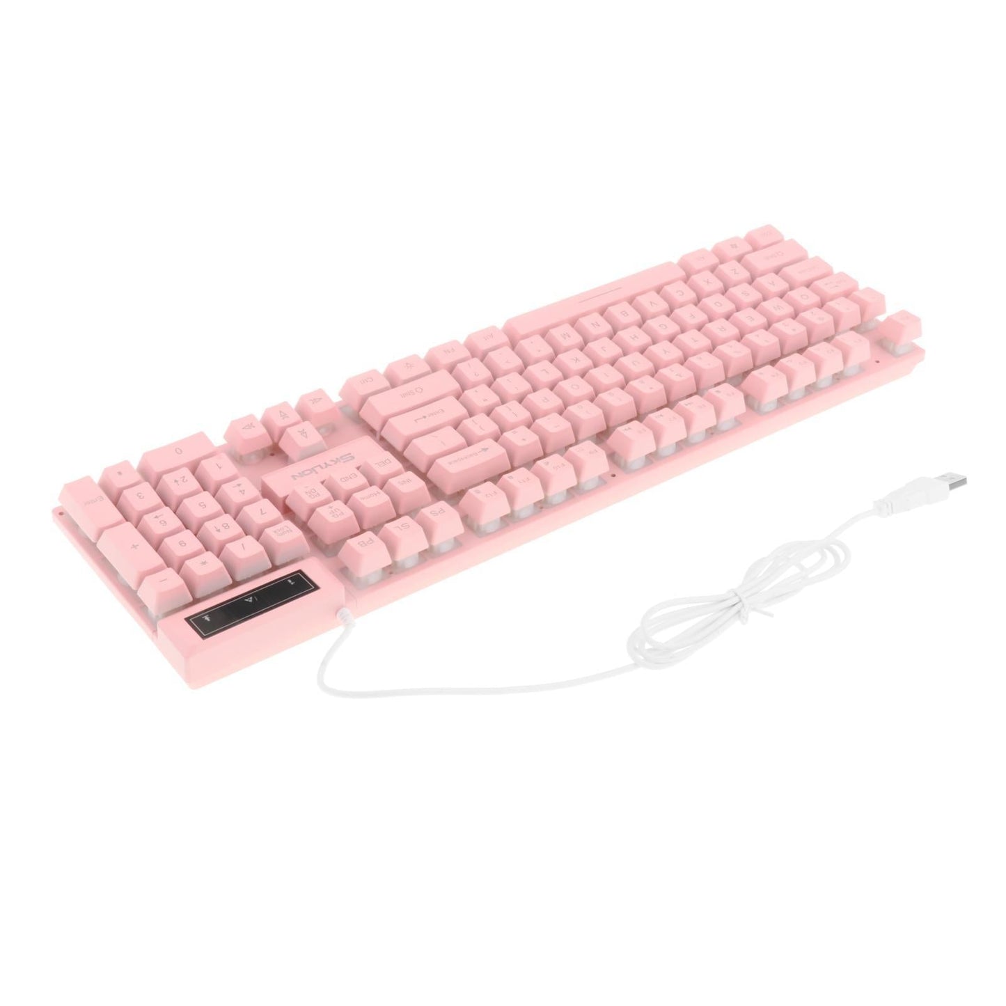 Gaming Keyboard Combo Programmable Mouse 4 in 1 for Computer Gamer Pink