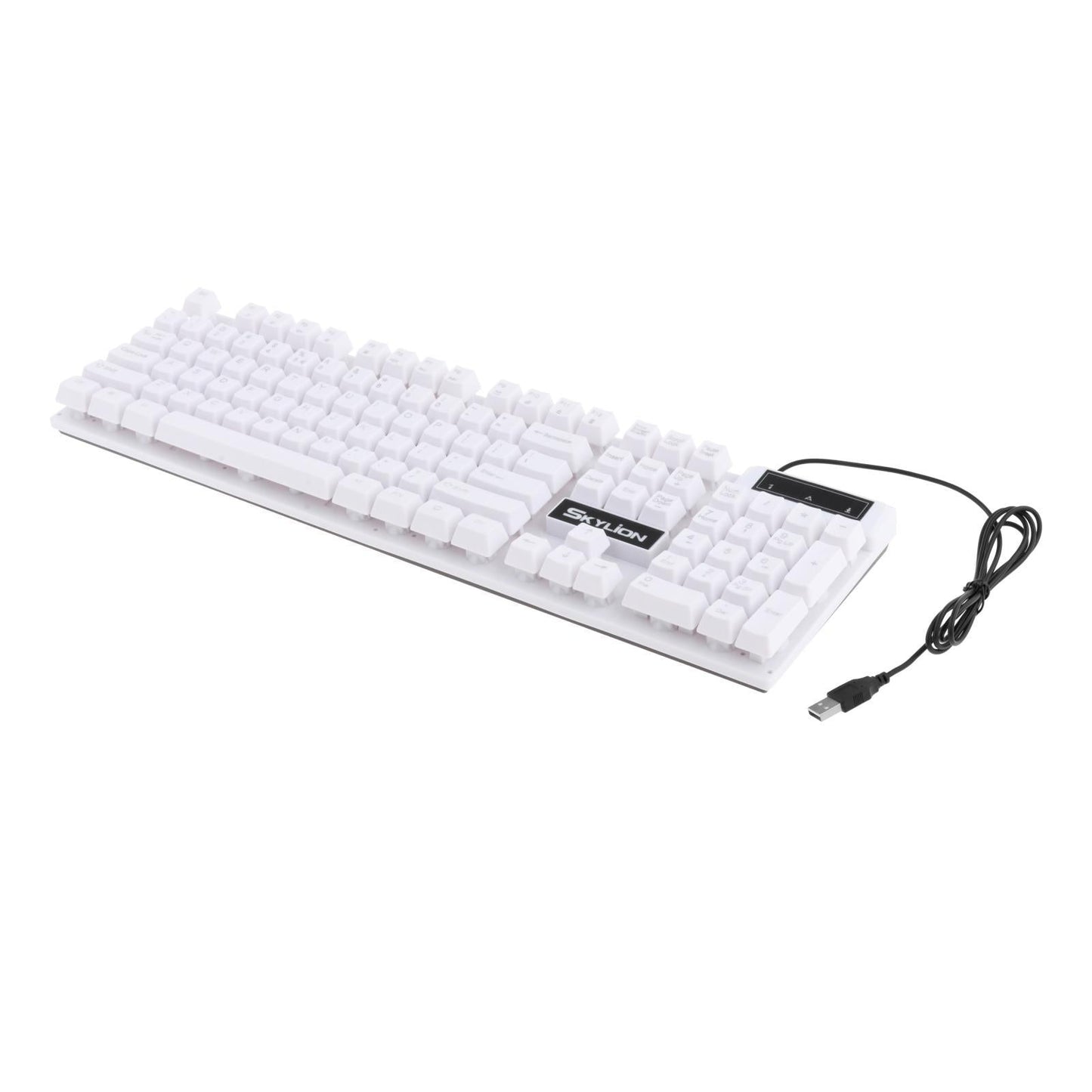 Gaming Keyboard Combo Programmable Mouse 4 in 1 for Computer Gamer White