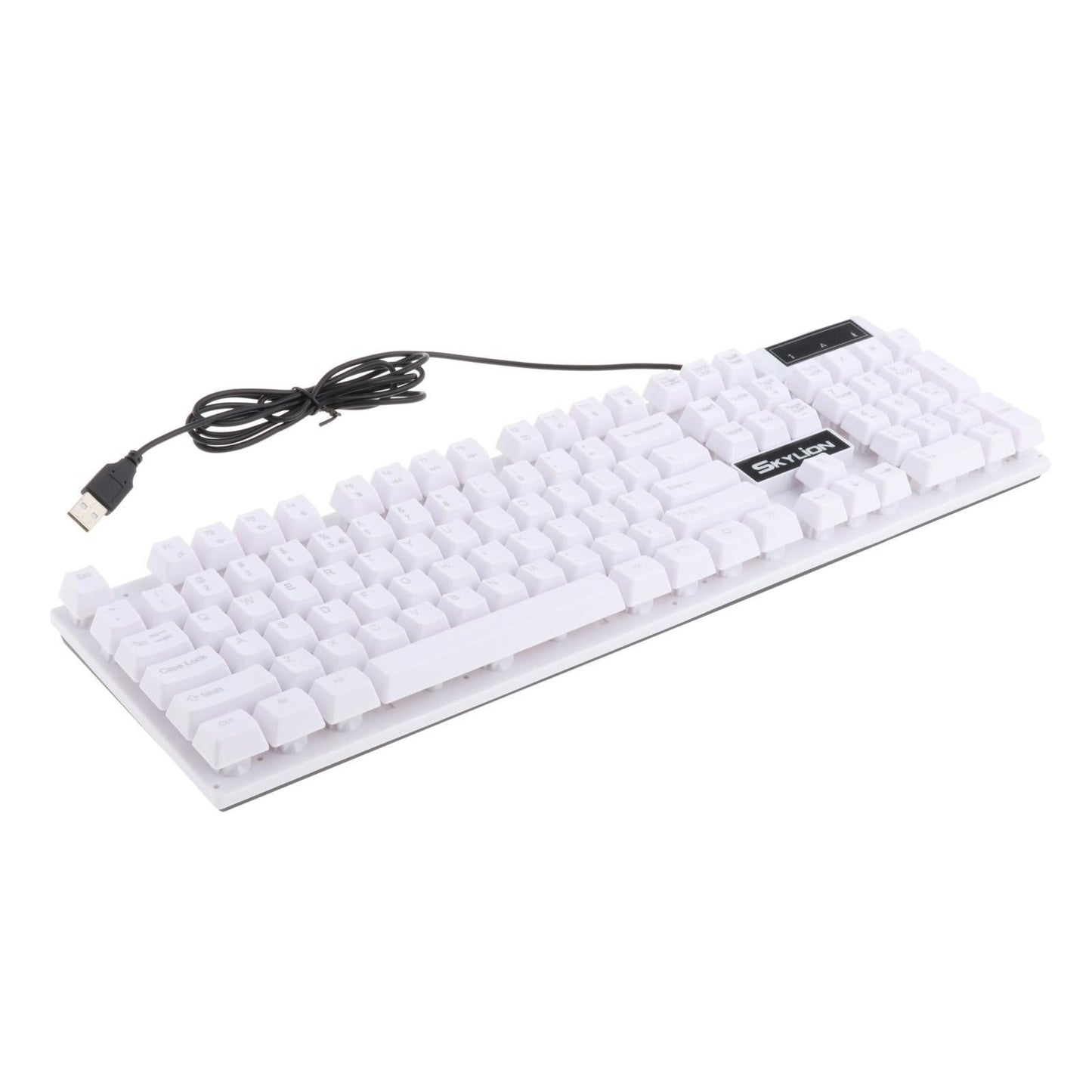Gaming Keyboard Combo Programmable Mouse 4 in 1 for Computer Gamer White