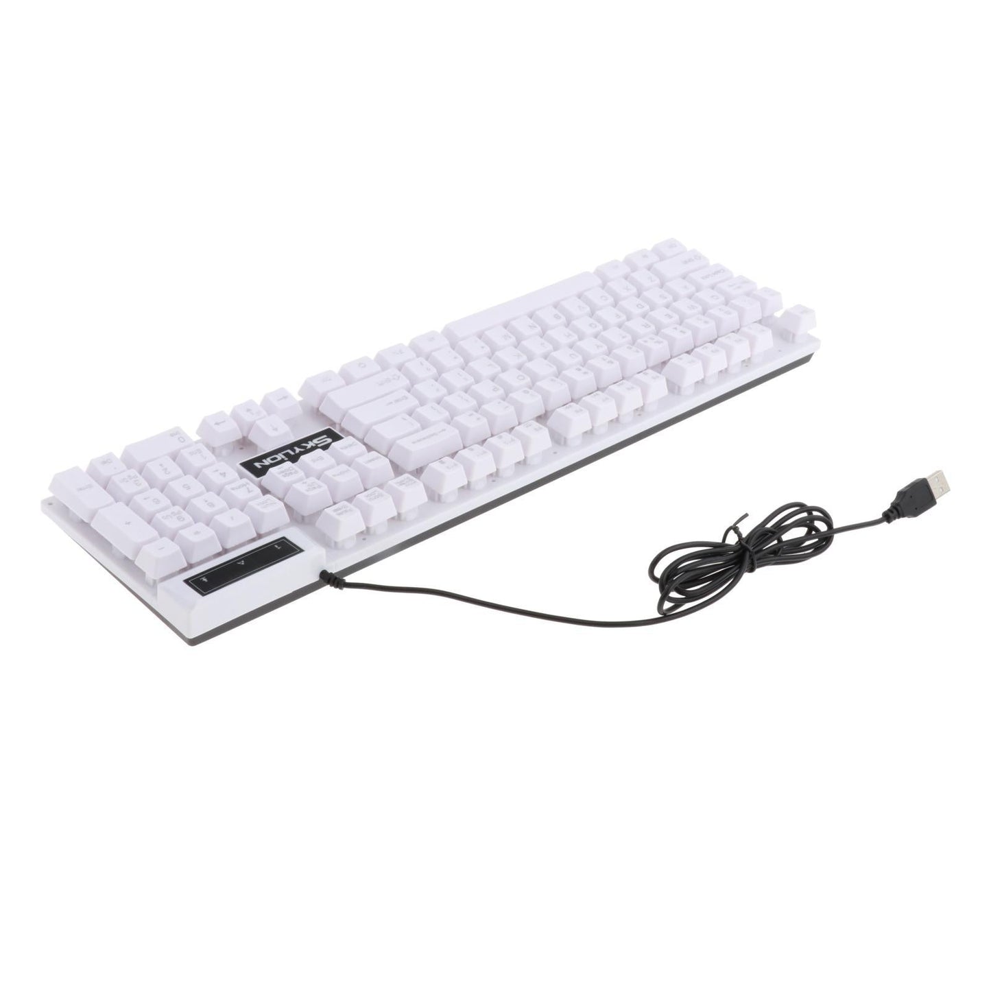 Gaming Keyboard Combo Programmable Mouse 4 in 1 for Computer Gamer White