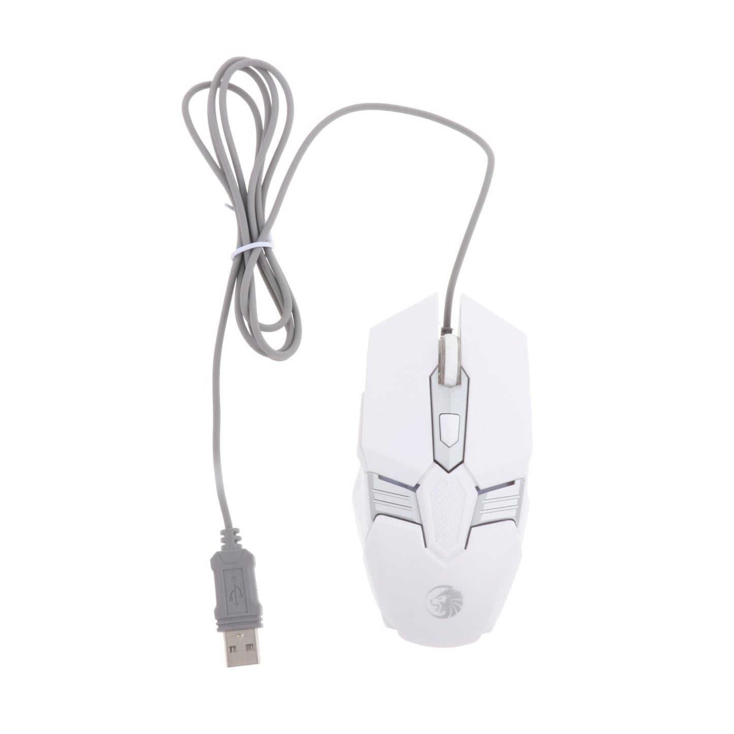 Gaming Keyboard Combo Programmable Mouse 4 in 1 for Computer Gamer White