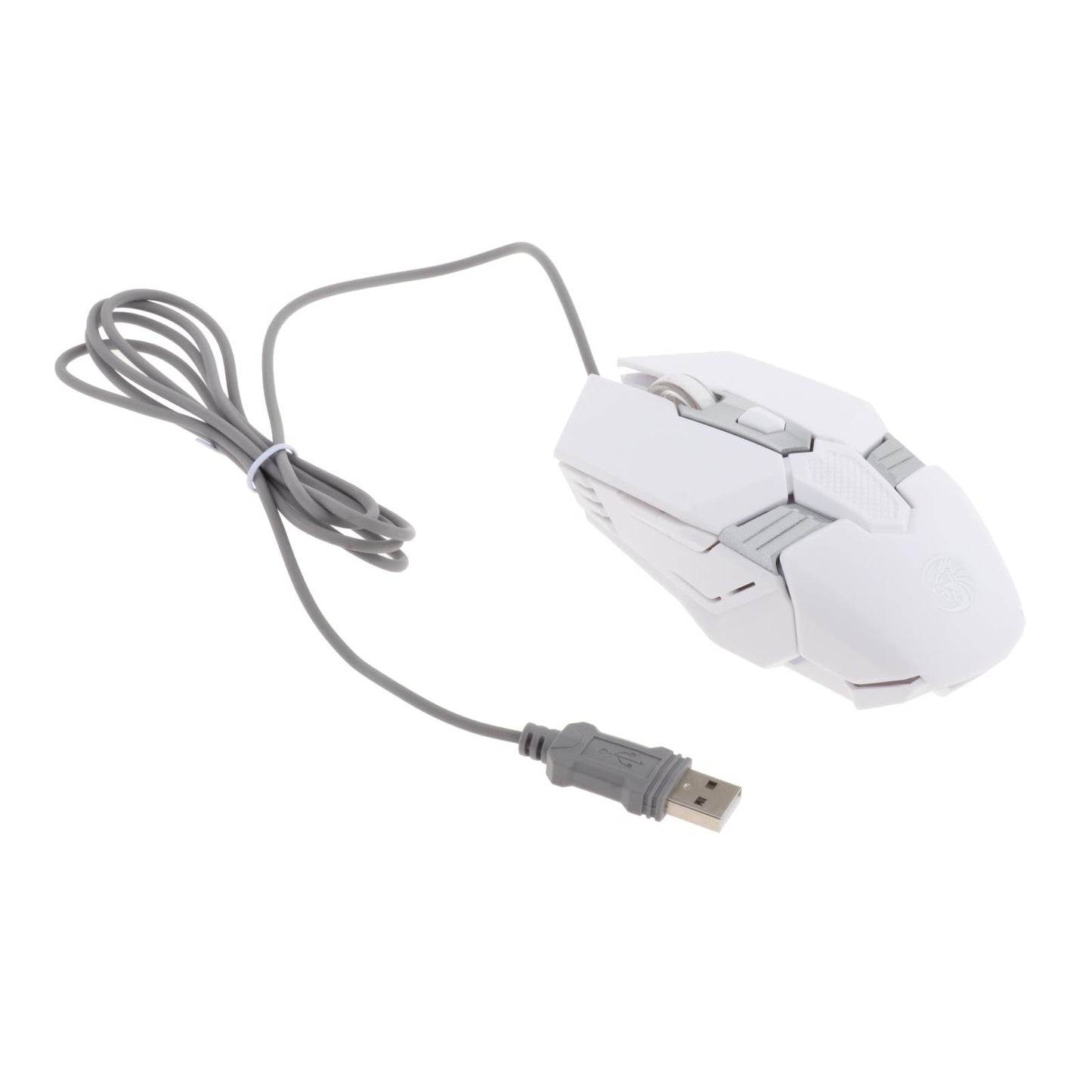 Gaming Keyboard Combo Programmable Mouse 4 in 1 for Computer Gamer White
