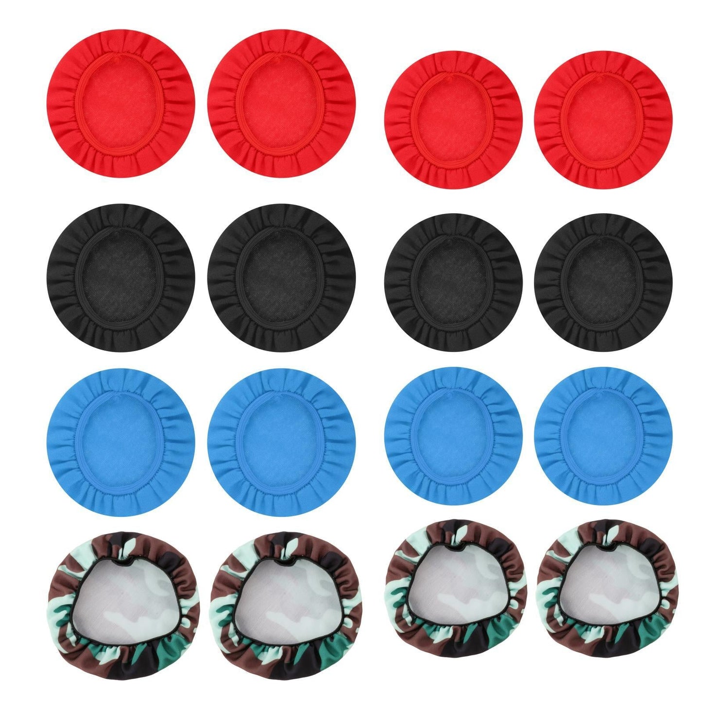 Headphone Covers Universal Durable Washable for Headsets 8cm red